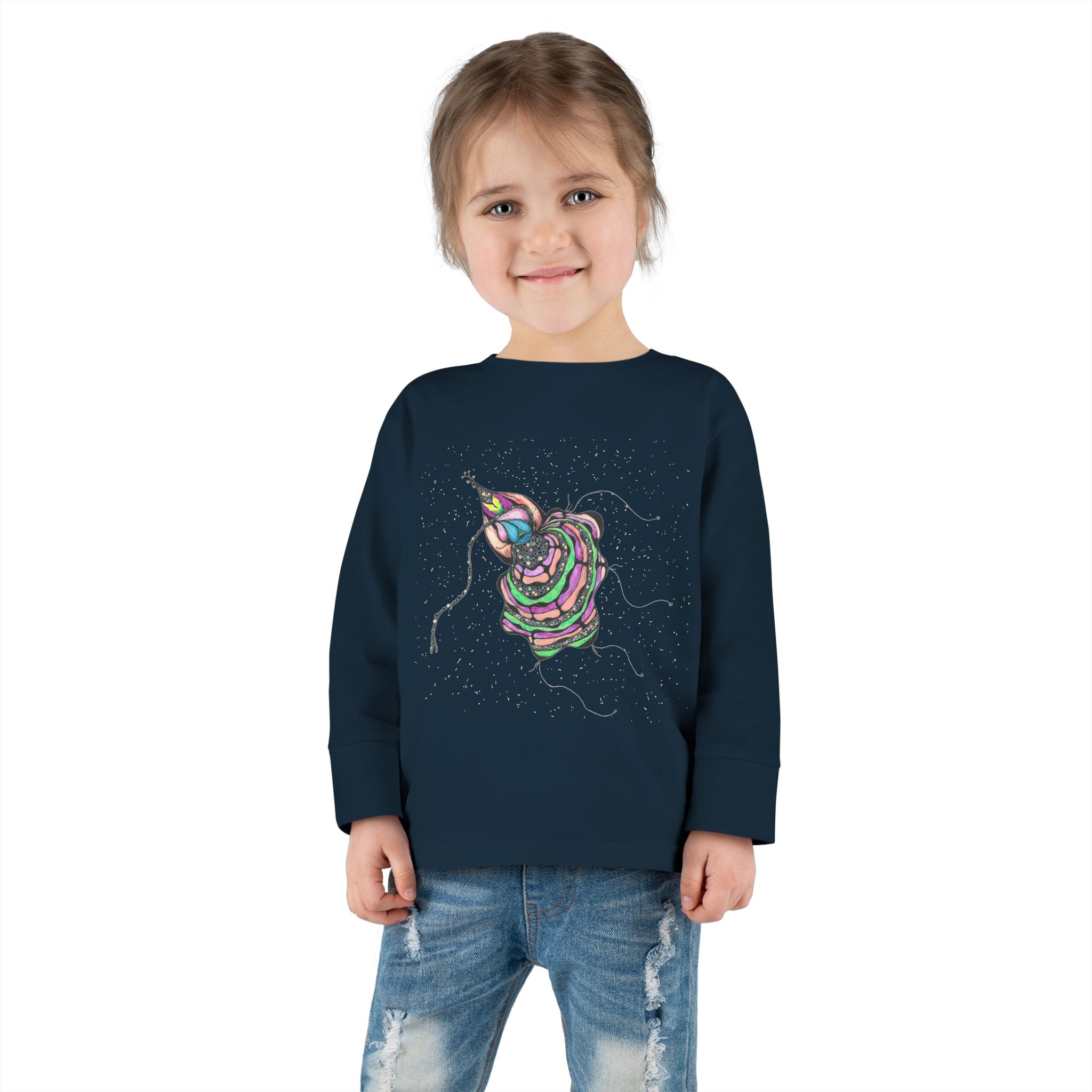 Sea Creature by Feral Wife - Colorful Toddler Long Sleeve Tee