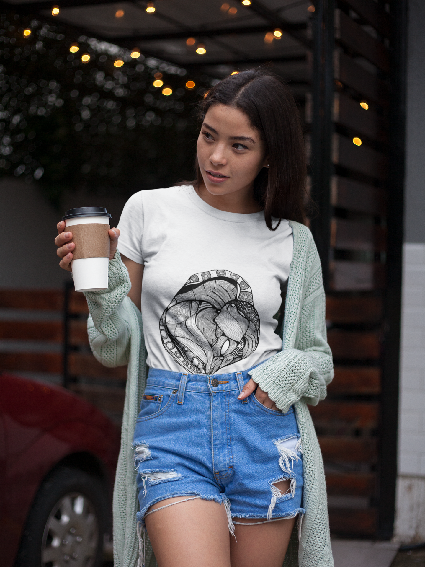 Heart by Feral Wife – Women's Semi-Fitted Style T-Shirt