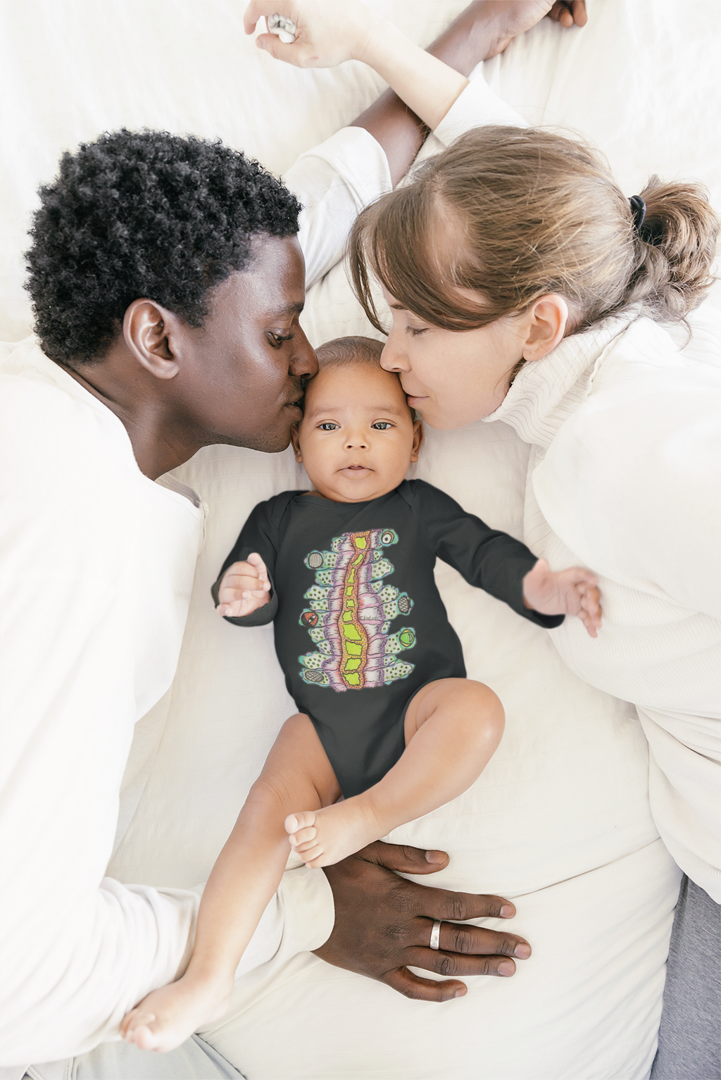 Floyd the Stomach Monster by Feral Wife - Infant Onesie