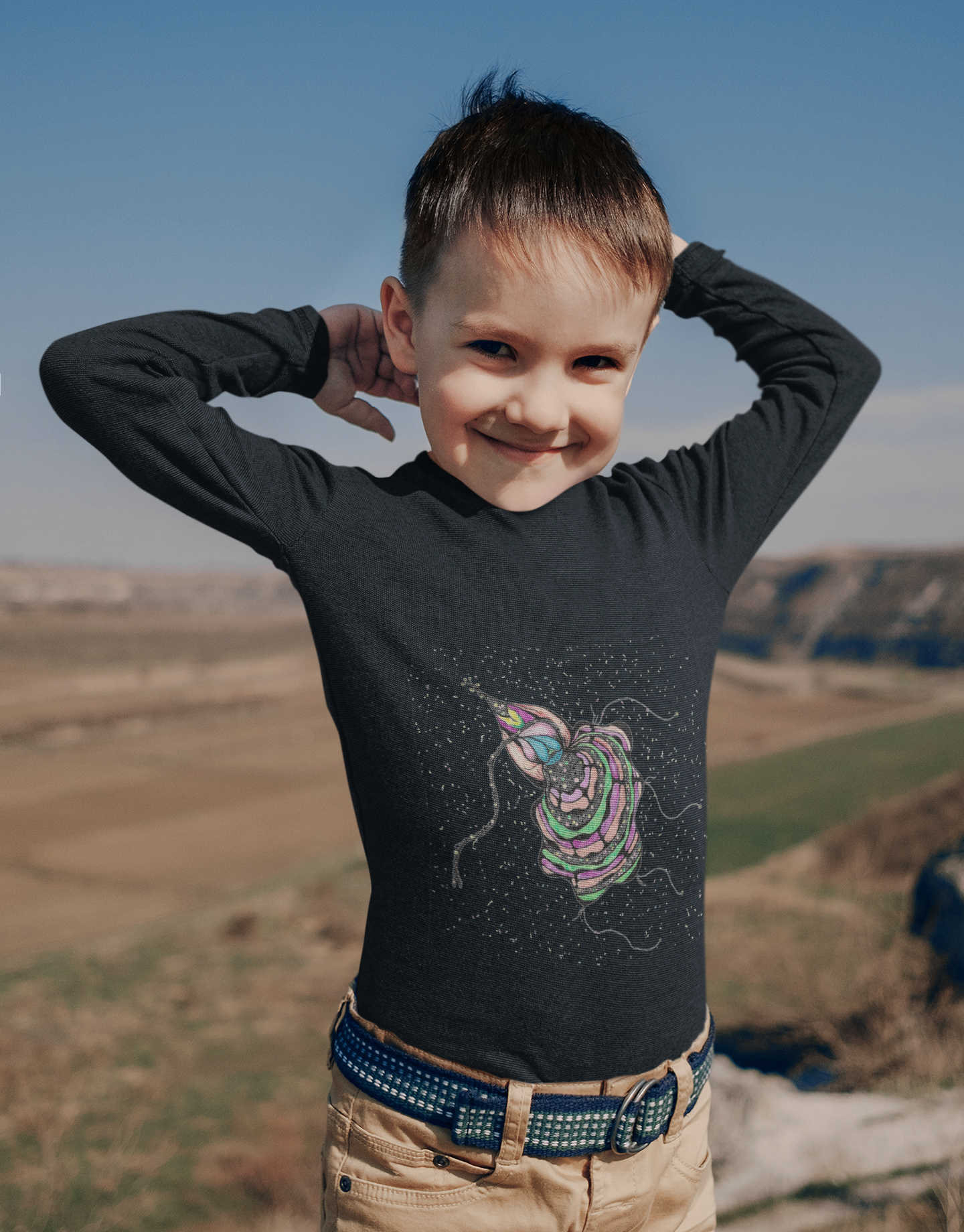 Sea Creature by Feral Wife - Colorful Toddler Long Sleeve Tee