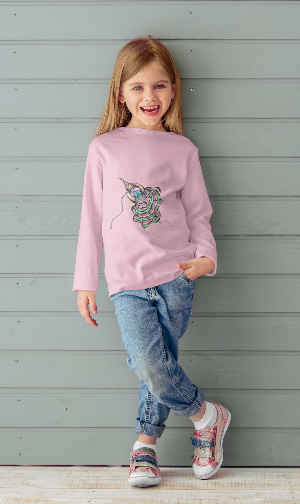 Sea Creature by Feral Wife - Colorful Toddler Long Sleeve Tee