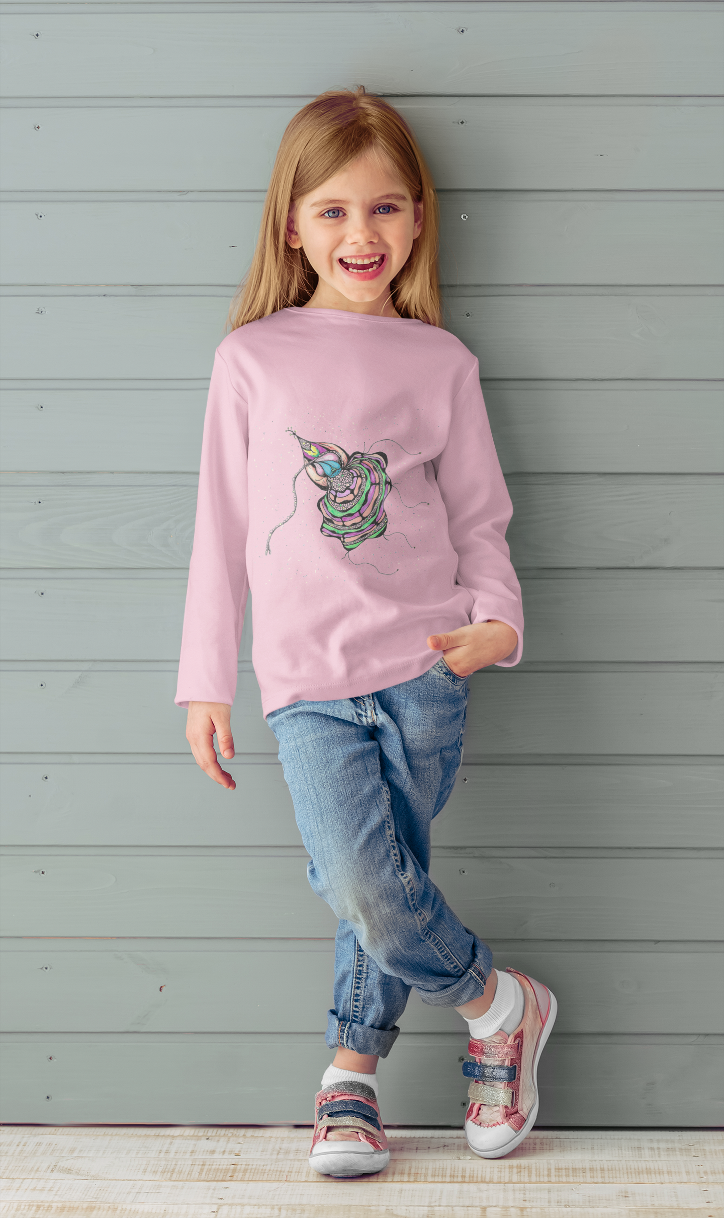 Sea Creature by Feral Wife - Colorful Toddler Long Sleeve Tee