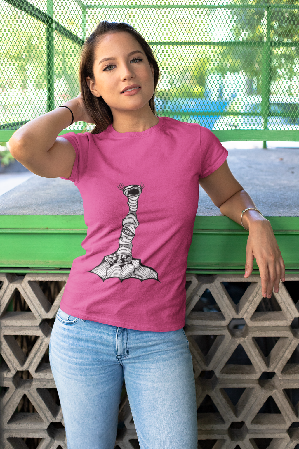 Inch Monster by Feral Wife - Women's Artistic Graphic Tee