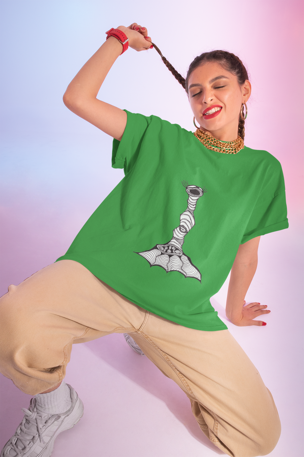 Inch Monster by Feral Wife - Women's Artistic Graphic Tee