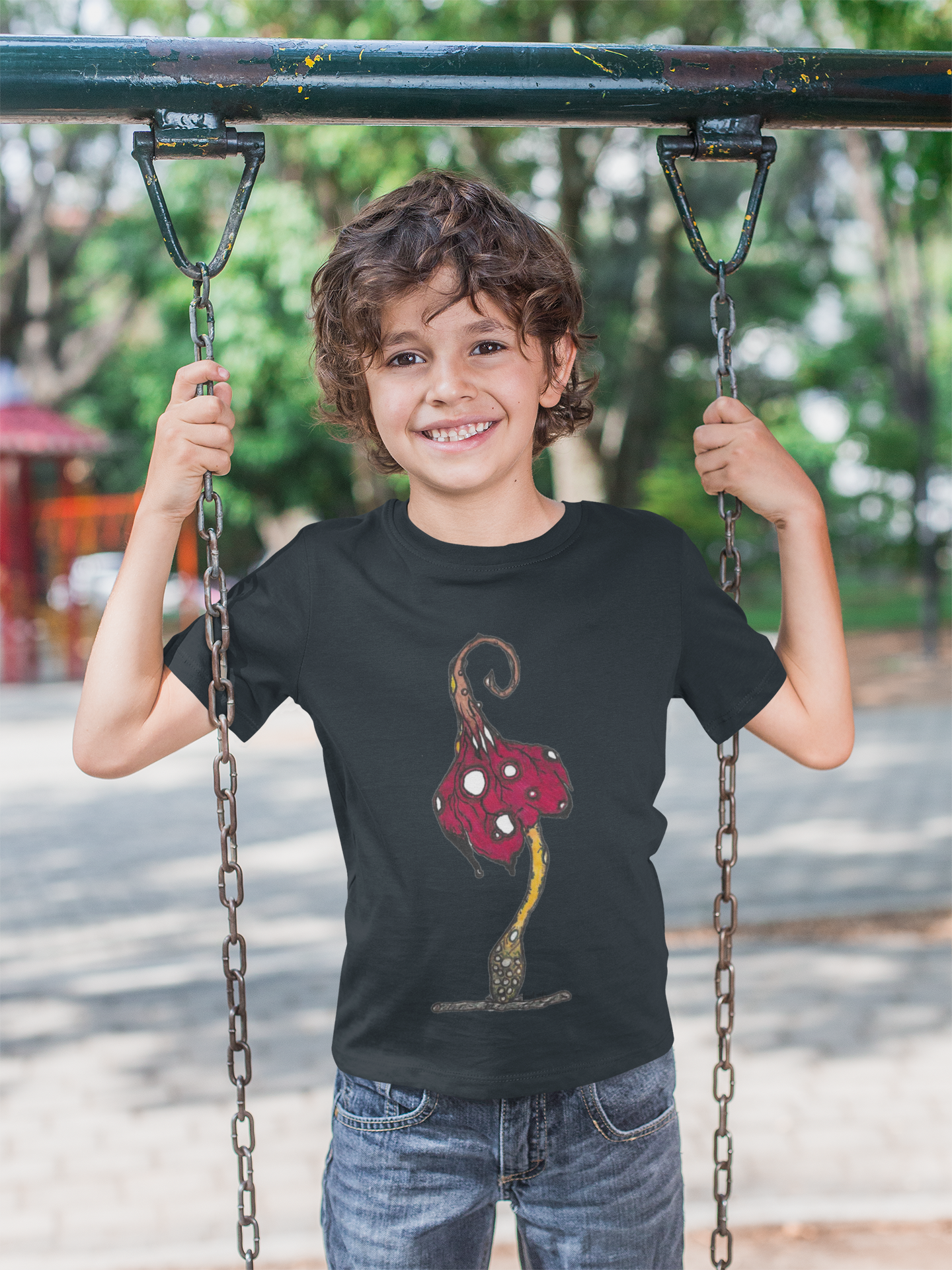 Red Mushroom by Feral Wife - Infant/Toddler Tee