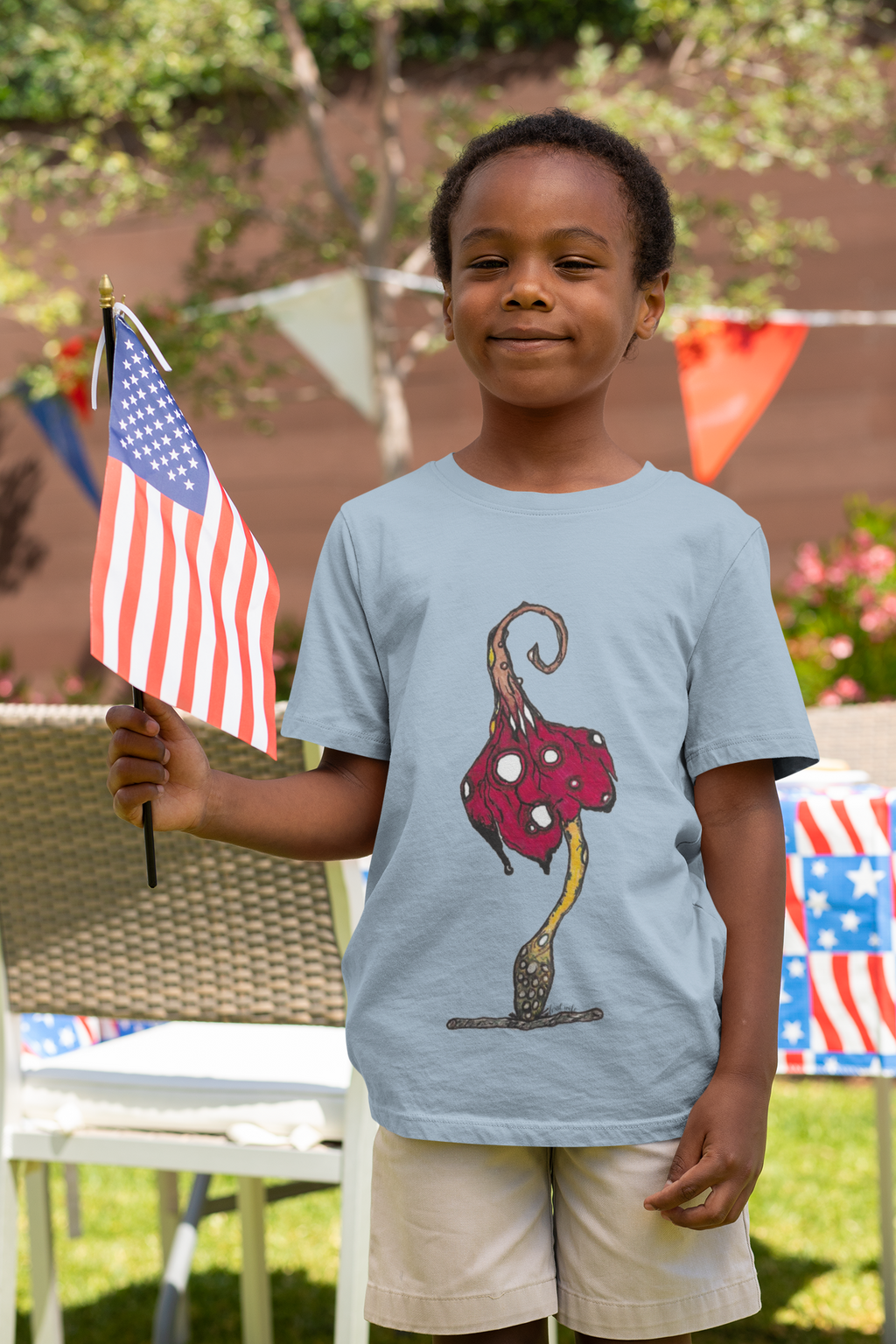 Red Mushroom by Feral Wife - Infant/Toddler Tee