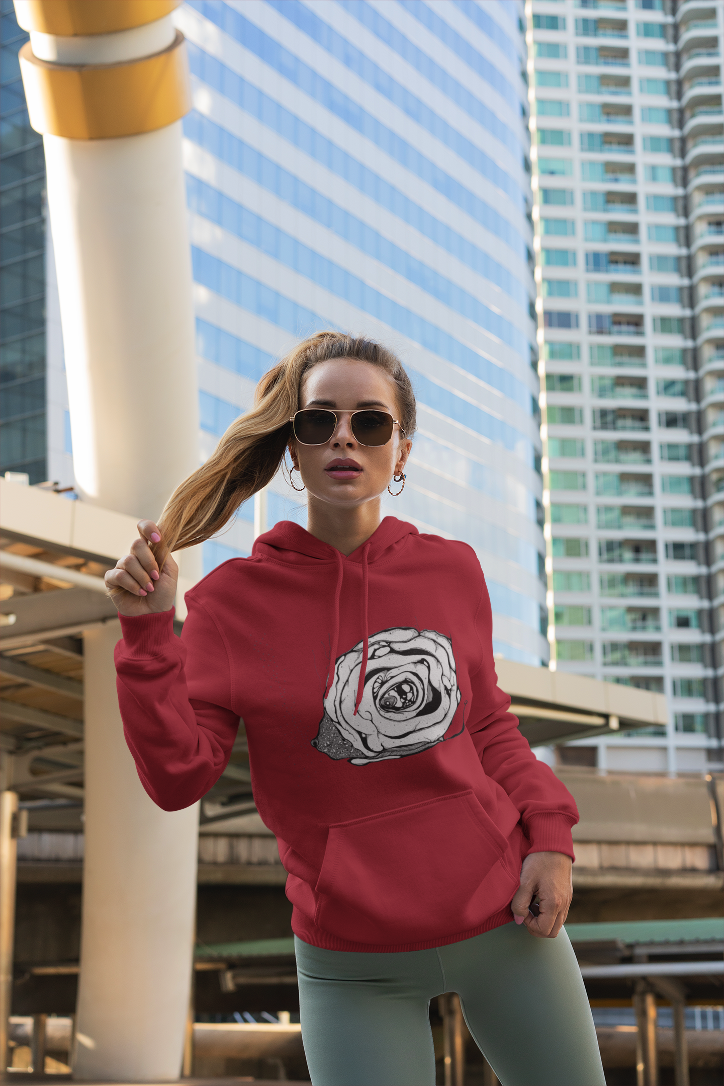 Bear by Feral Wife - Men's Graphic Hoodie