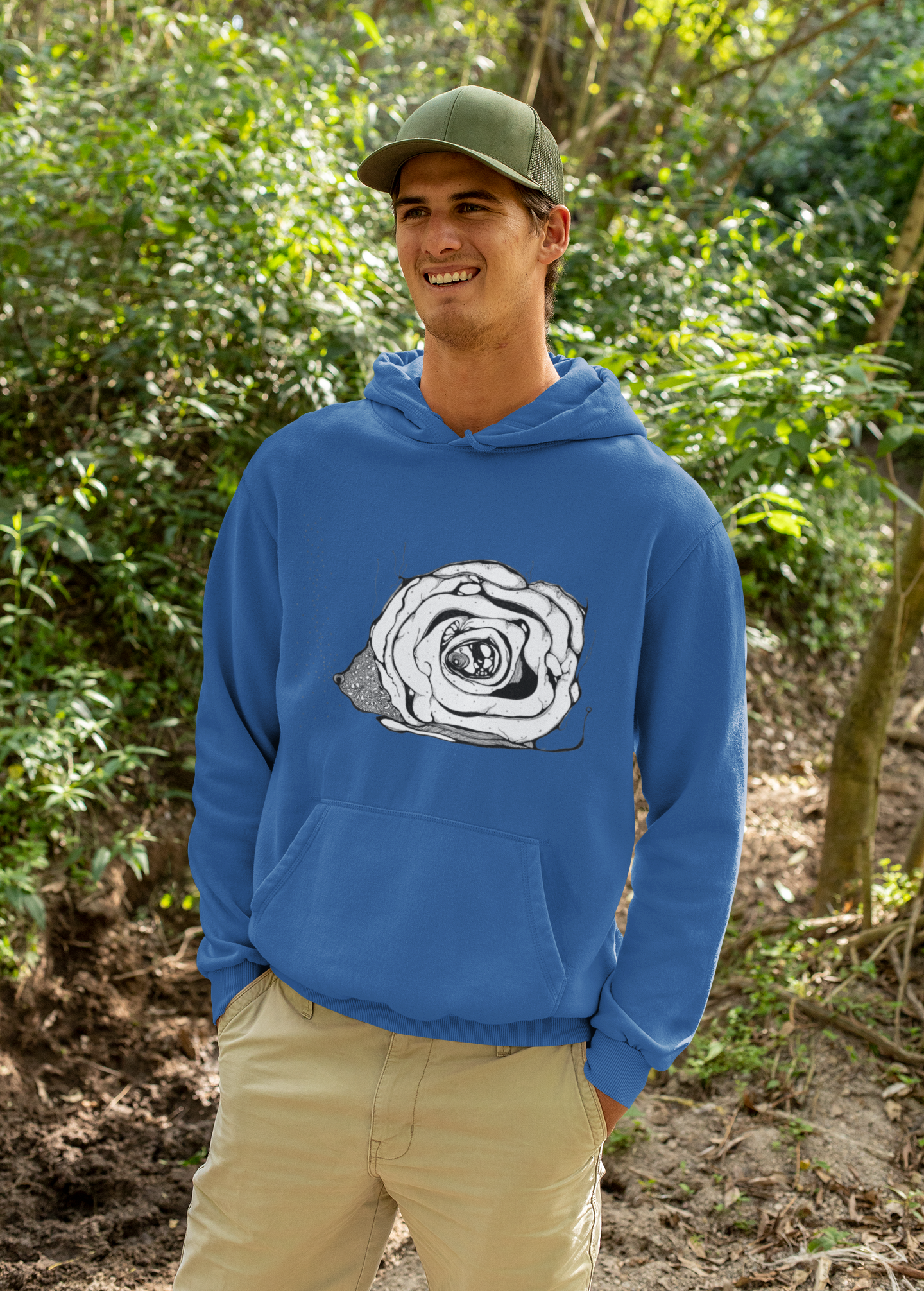 Bear by Feral Wife - Men's Graphic Hoodie