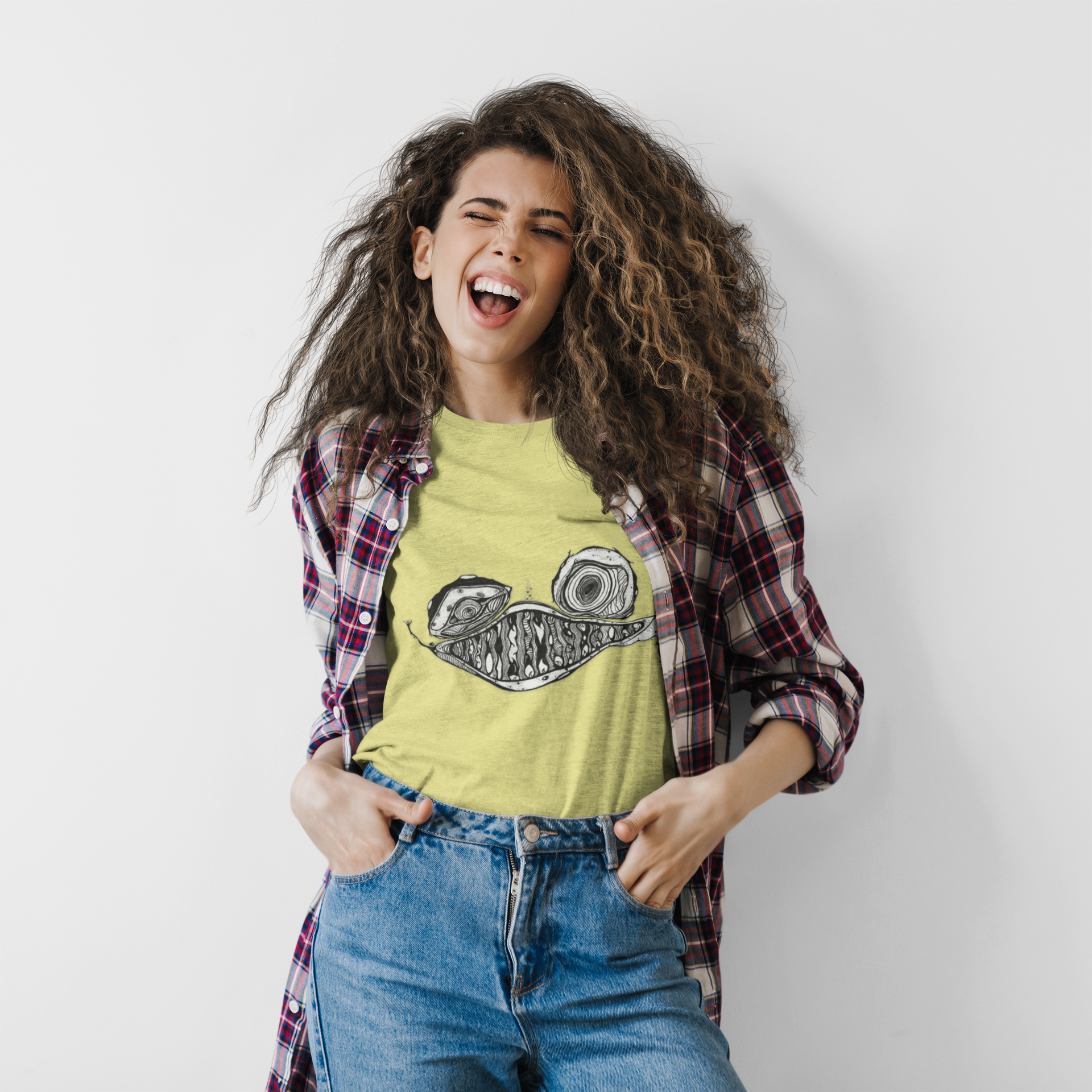 Psycho Fish by Feral Wife - Unisex Softstyle T-Shirt