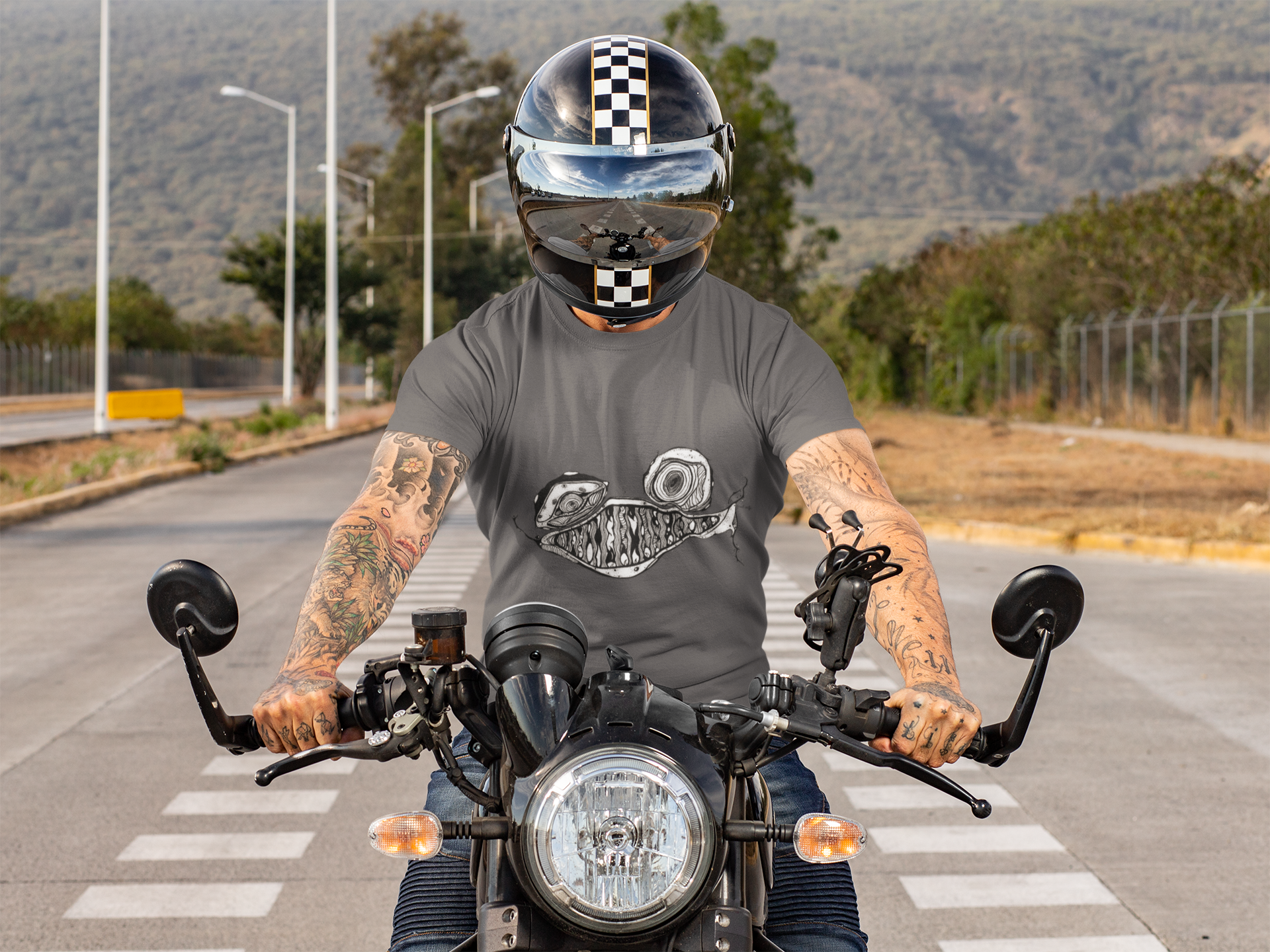 Psycho Fish by Feral Wife - Unisex Softstyle T-Shirt