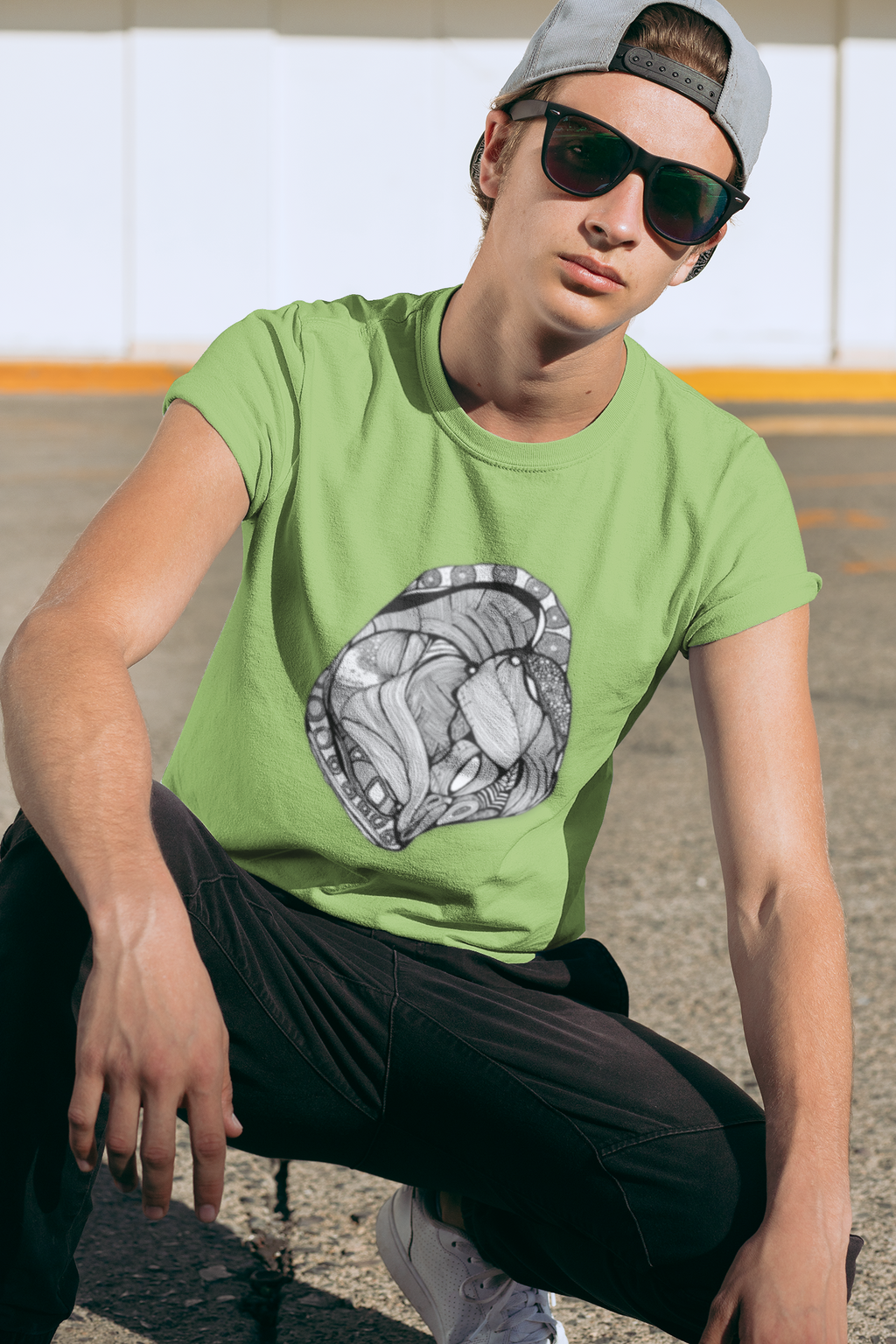 Heart by Feral Wife – Youth Semi-Fitted Style T-Shirt