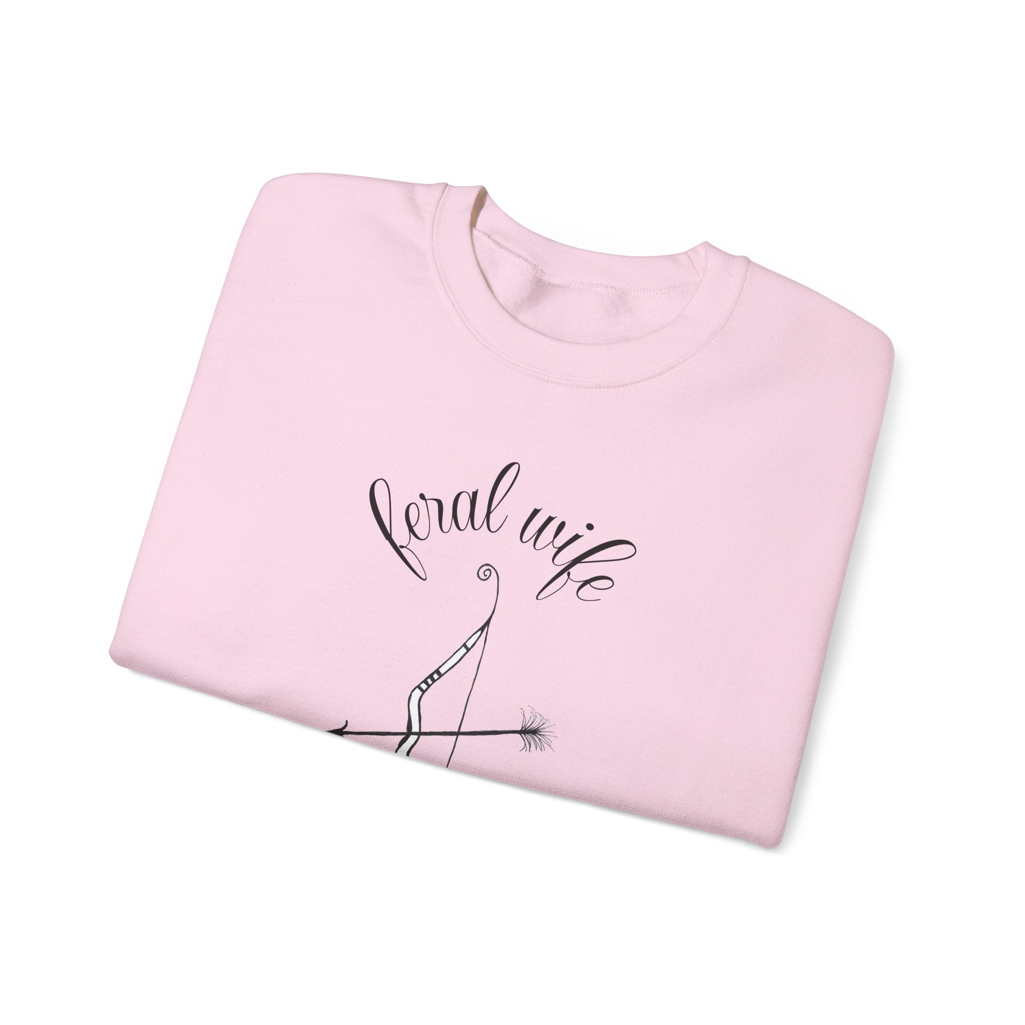 Archery 'Here for the Meat' by Feral Wife Crewneck Sweatshirt