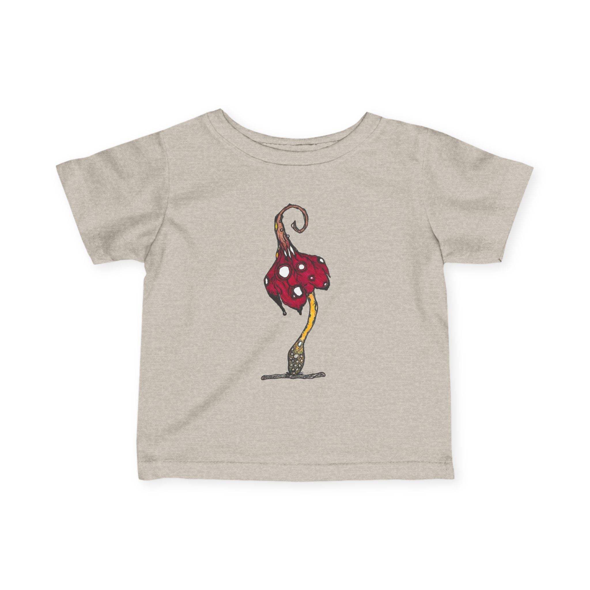 Red Mushroom by Feral Wife - Infant/Toddler Tee