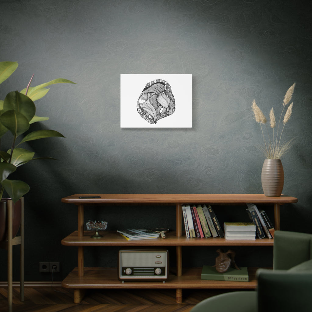 Heart by Feral Wife - Stretched Canvas Wall Art