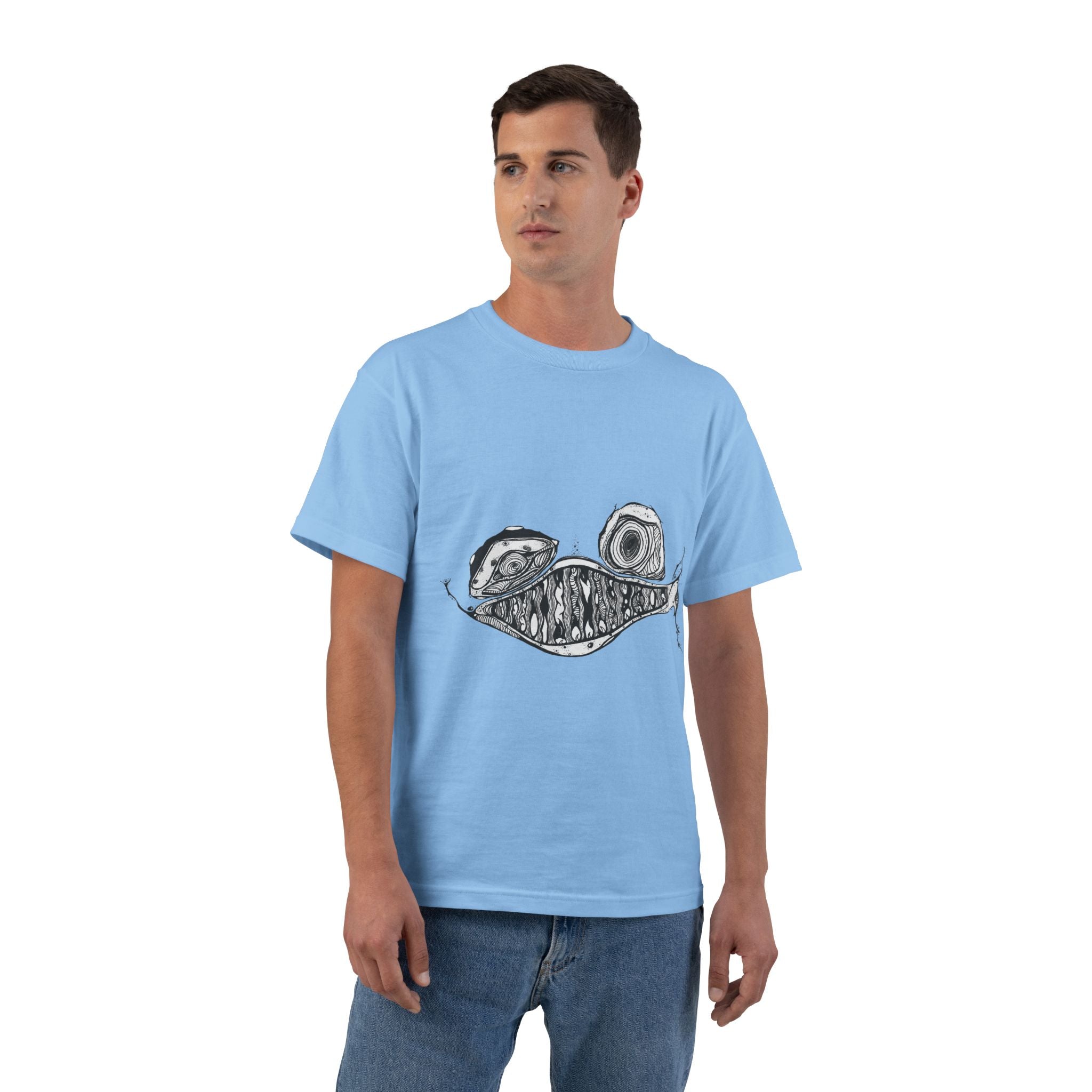 Psycho Fish by Feral Wife - Unisex Softstyle T-Shirt