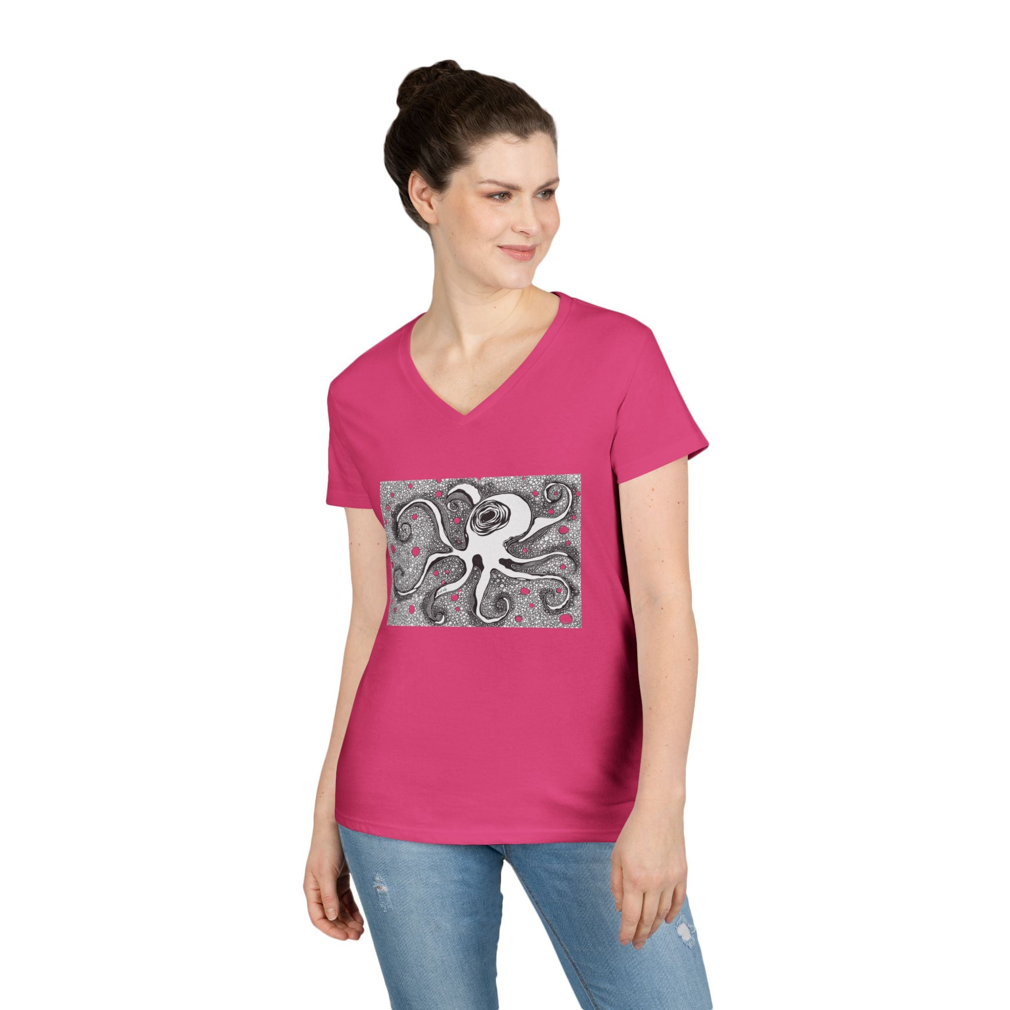 Octopus by Feral Wife - V-Neck T-Shirt