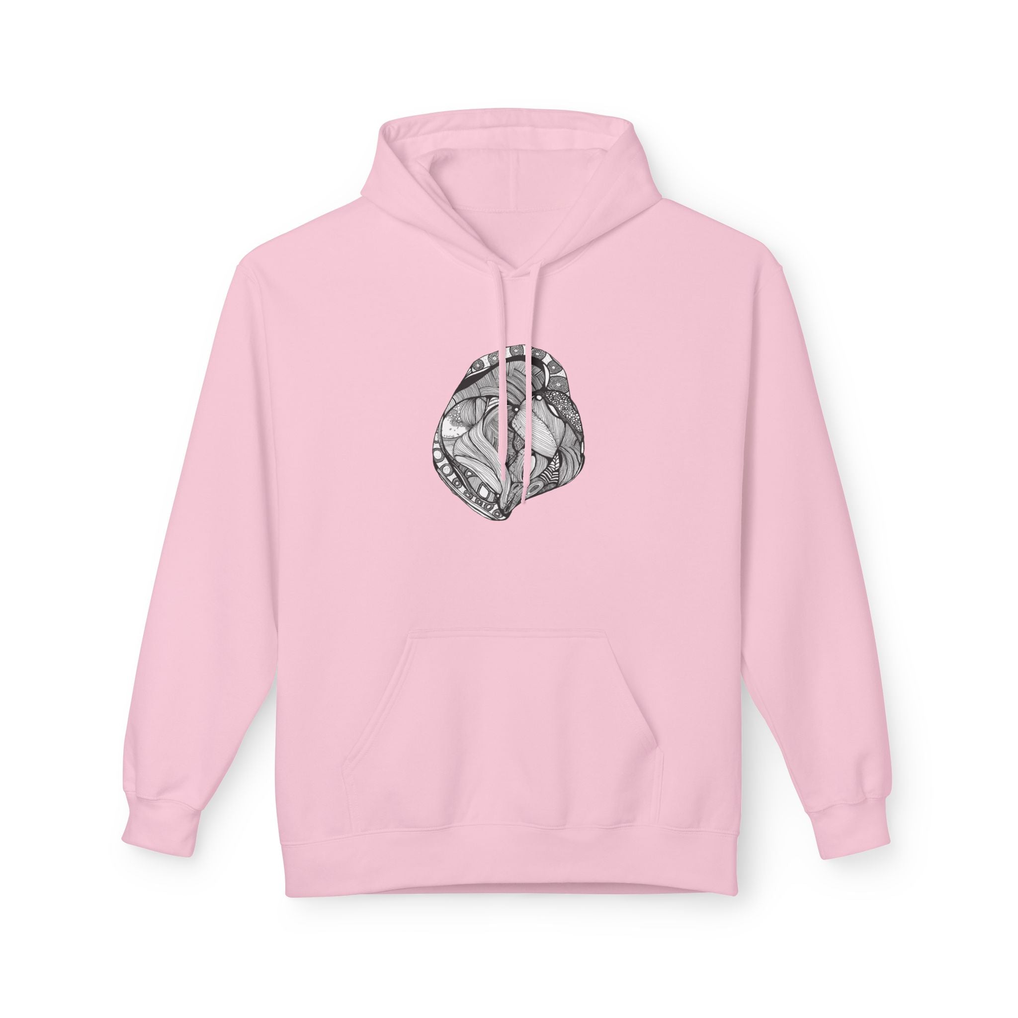 Heart by Feral Wife - Artistic Fleece Hoodie