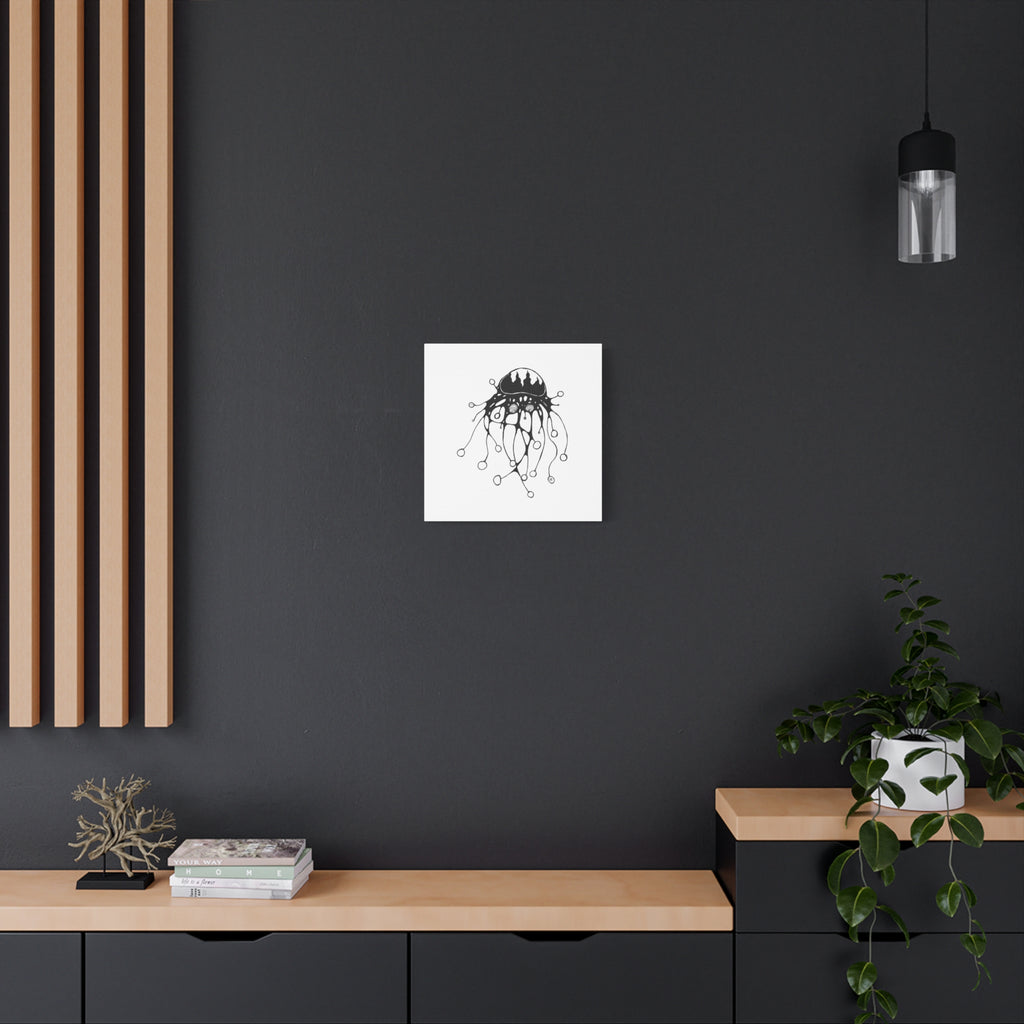 Abstract Black Jellyfish by Feral Wife — Minimal Ocean Wall Art