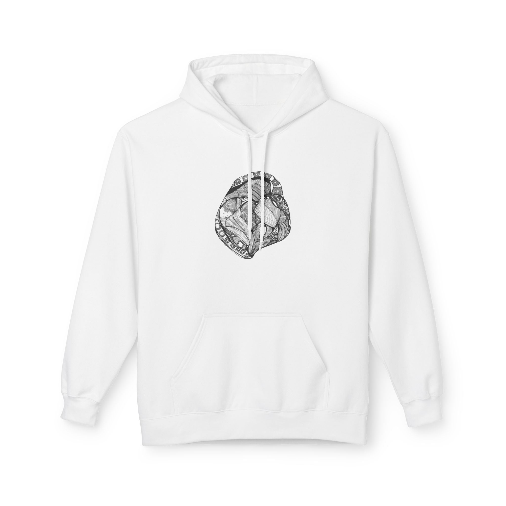 Heart by Feral Wife - Artistic Fleece Hoodie
