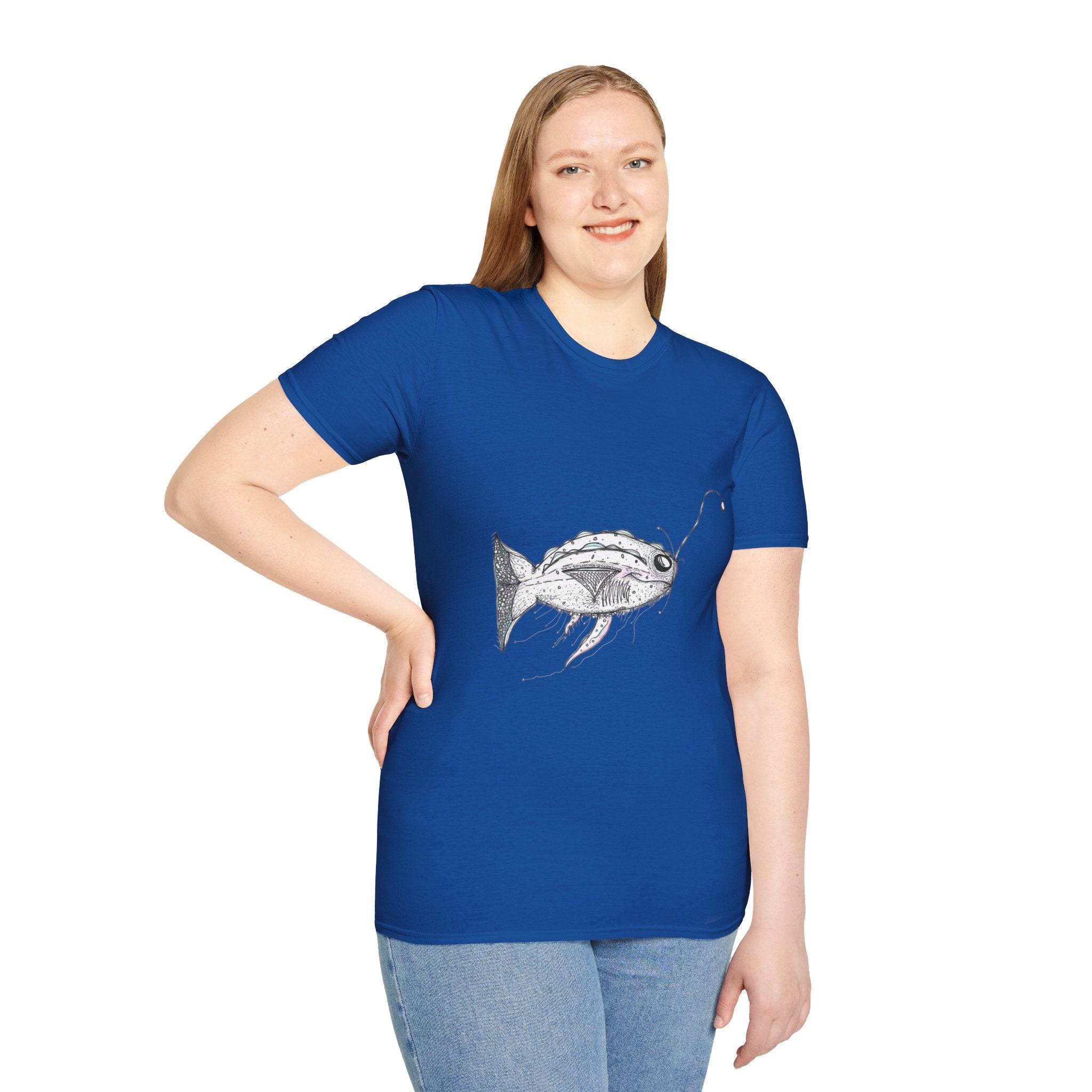 Fishing Adventure by Feral Wife - Unisex Softstyle T-Shirt