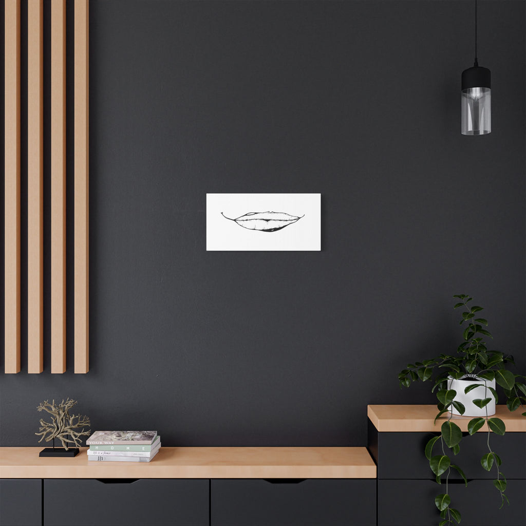 Nature's Kiss Hand-Drawn Art on Satin Canvas Print — Stretched Wall Art