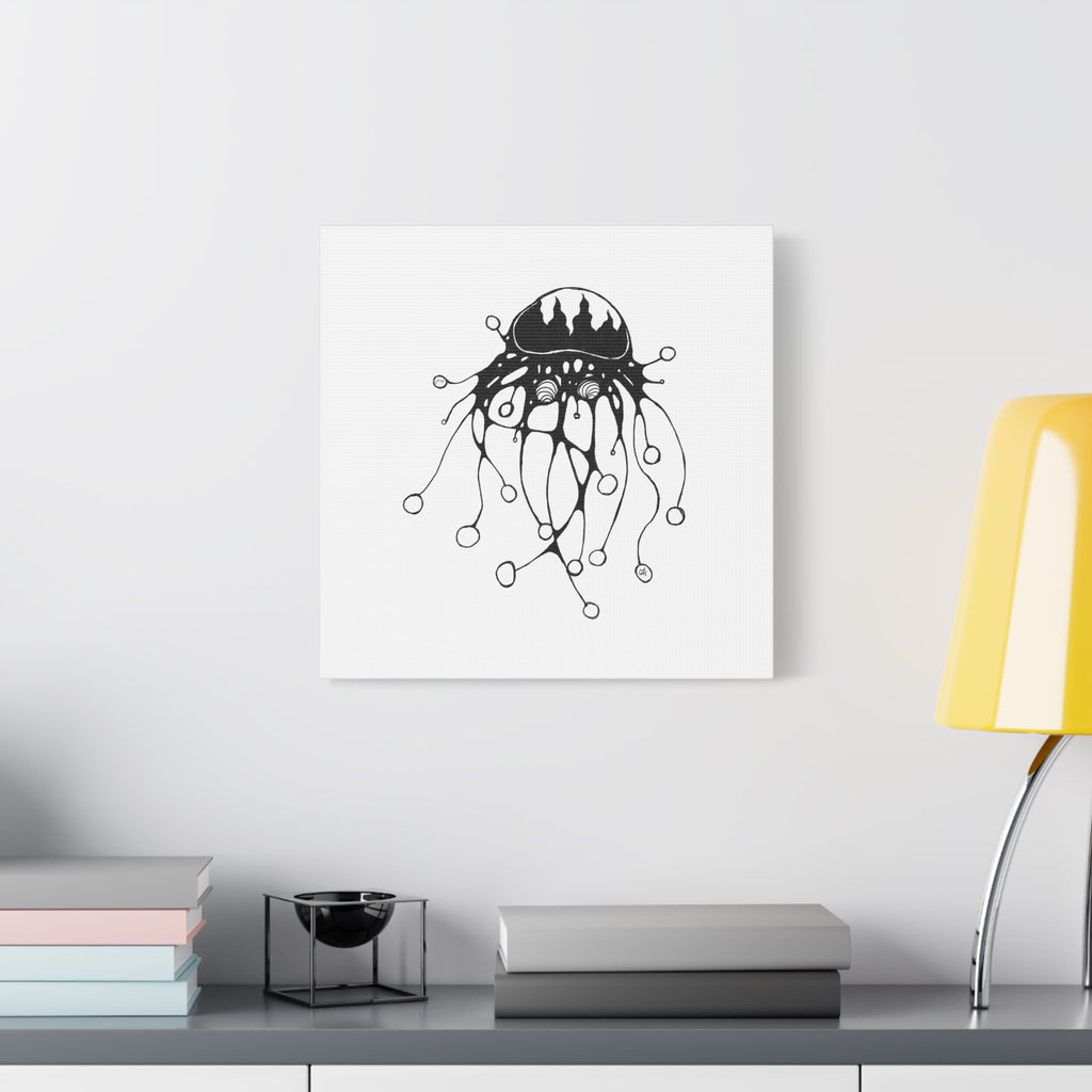 Abstract Black Jellyfish by Feral Wife — Minimal Ocean Wall Art