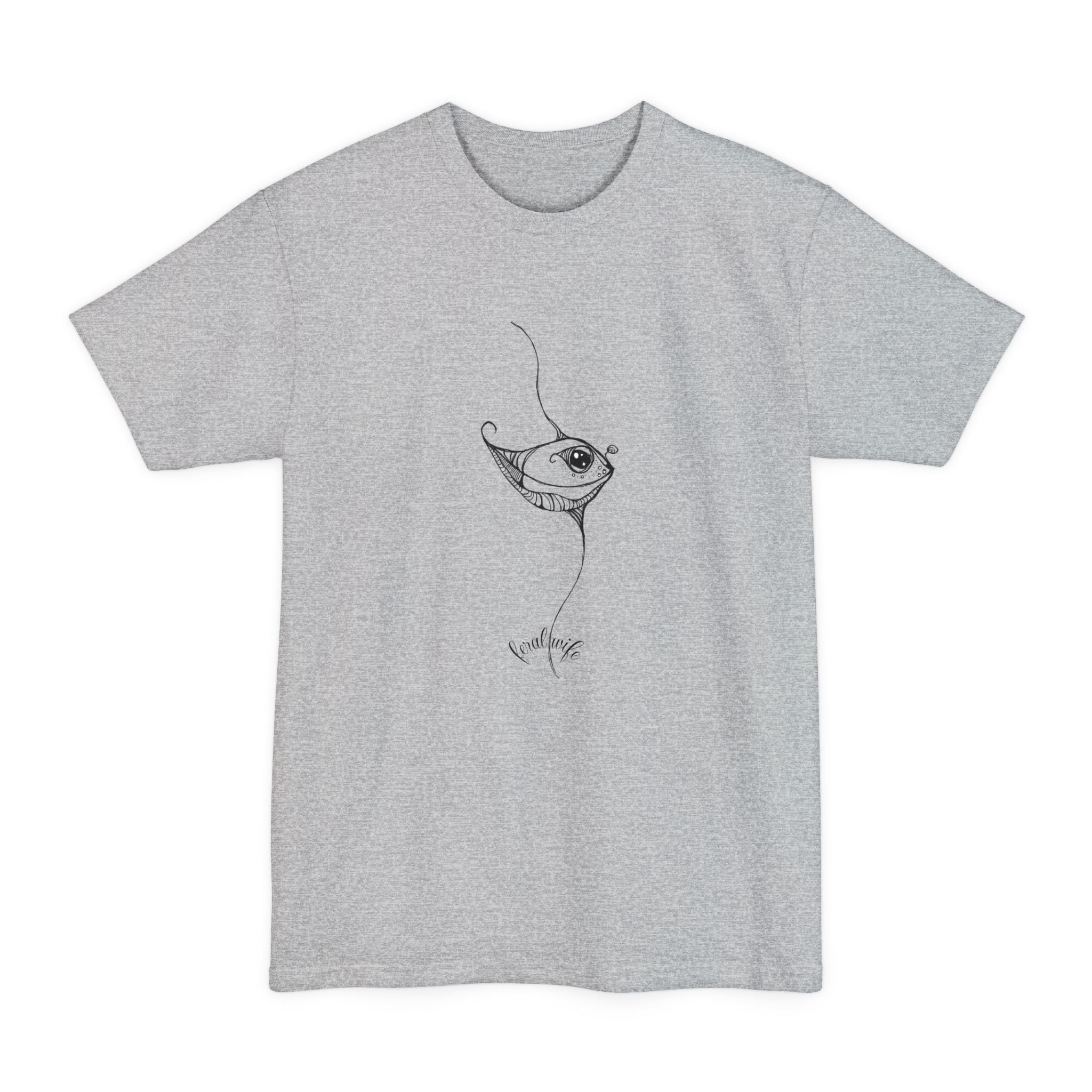 Pretty Phish by Feral Wife — Big & Tall Hand-Drawn Ocean Art Tee