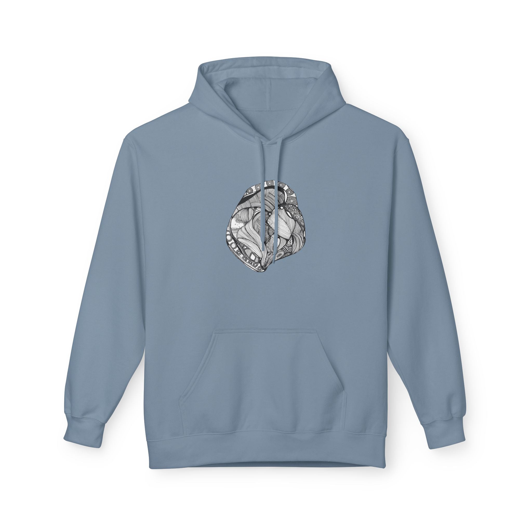 Heart by Feral Wife - Artistic Fleece Hoodie