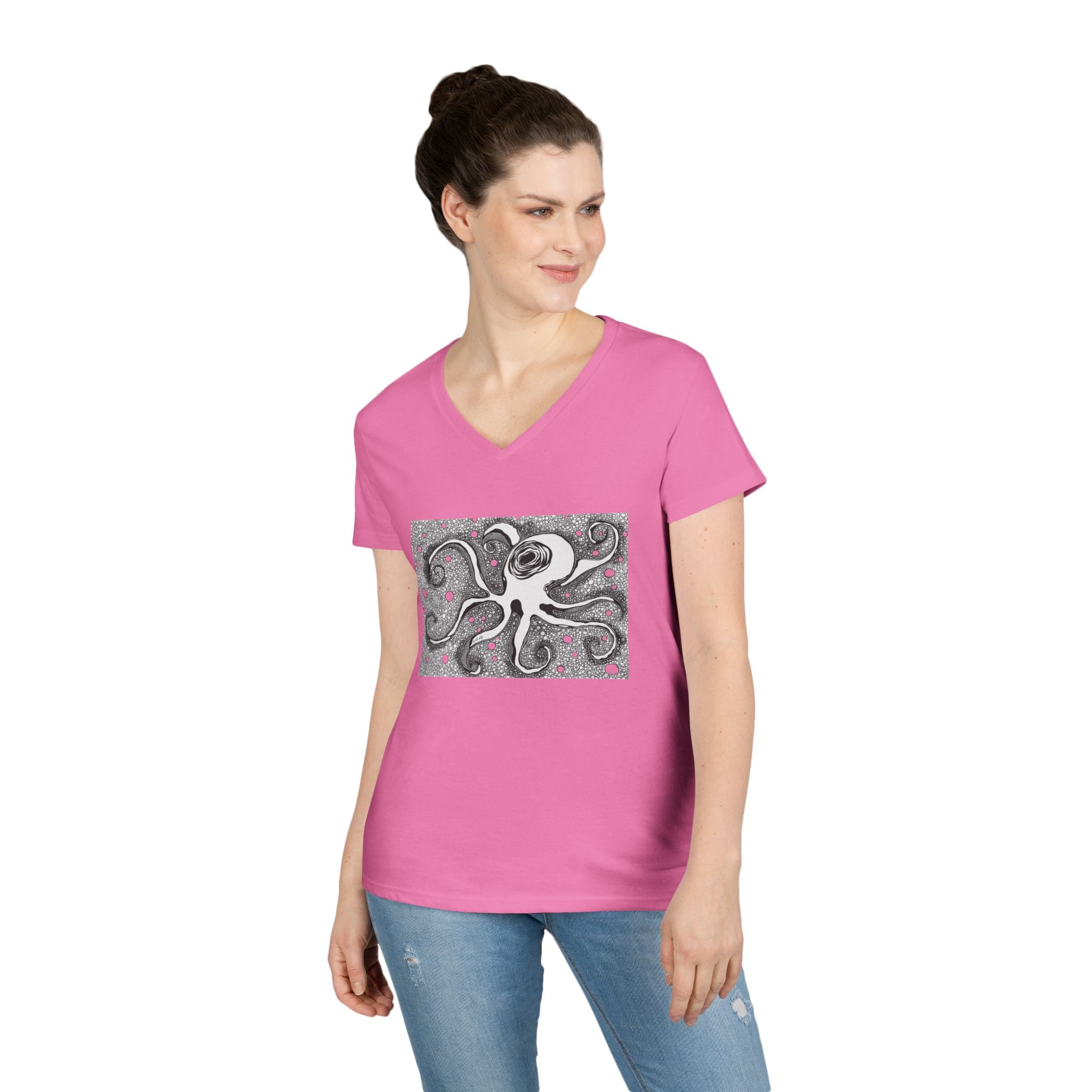 Octopus by Feral Wife - V-Neck T-Shirt