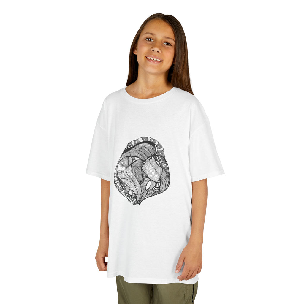 Heart by Feral Wife – Youth Semi-Fitted Style T-Shirt