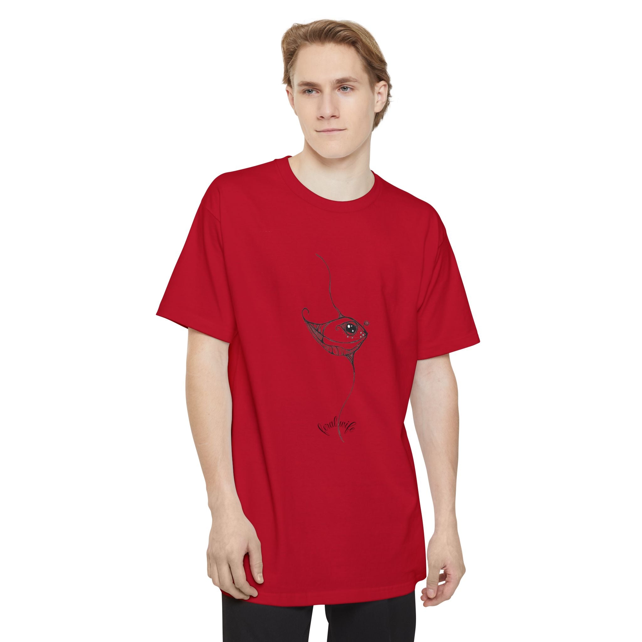 Pretty Phish by Feral Wife — Big & Tall Hand-Drawn Ocean Art Tee