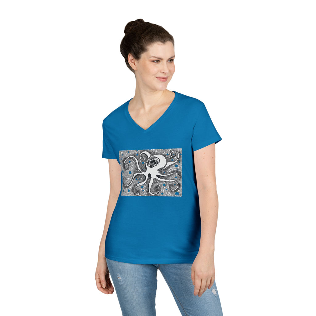 Octopus by Feral Wife - V-Neck T-Shirt