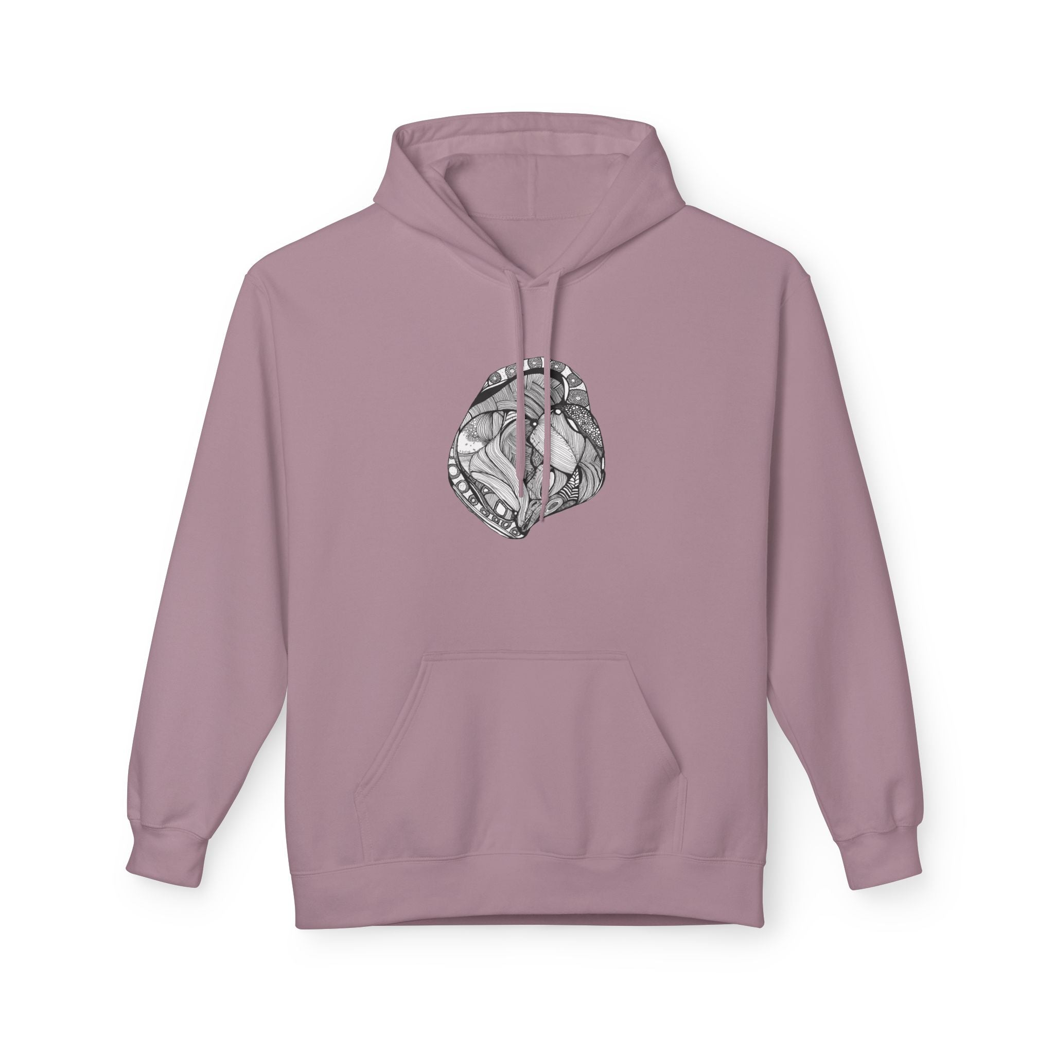 Heart by Feral Wife - Artistic Fleece Hoodie