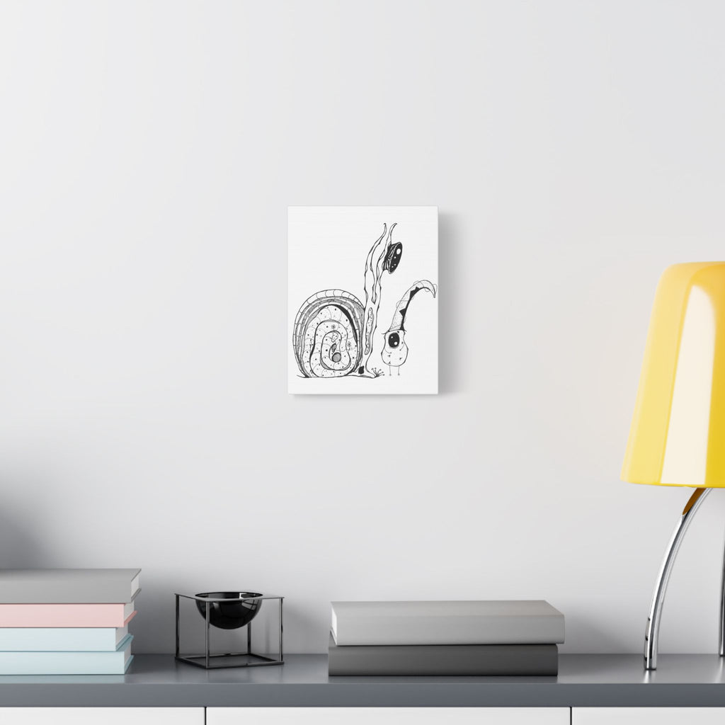 Friends - Line Art Canvas — Minimal Black & White Stretched Print