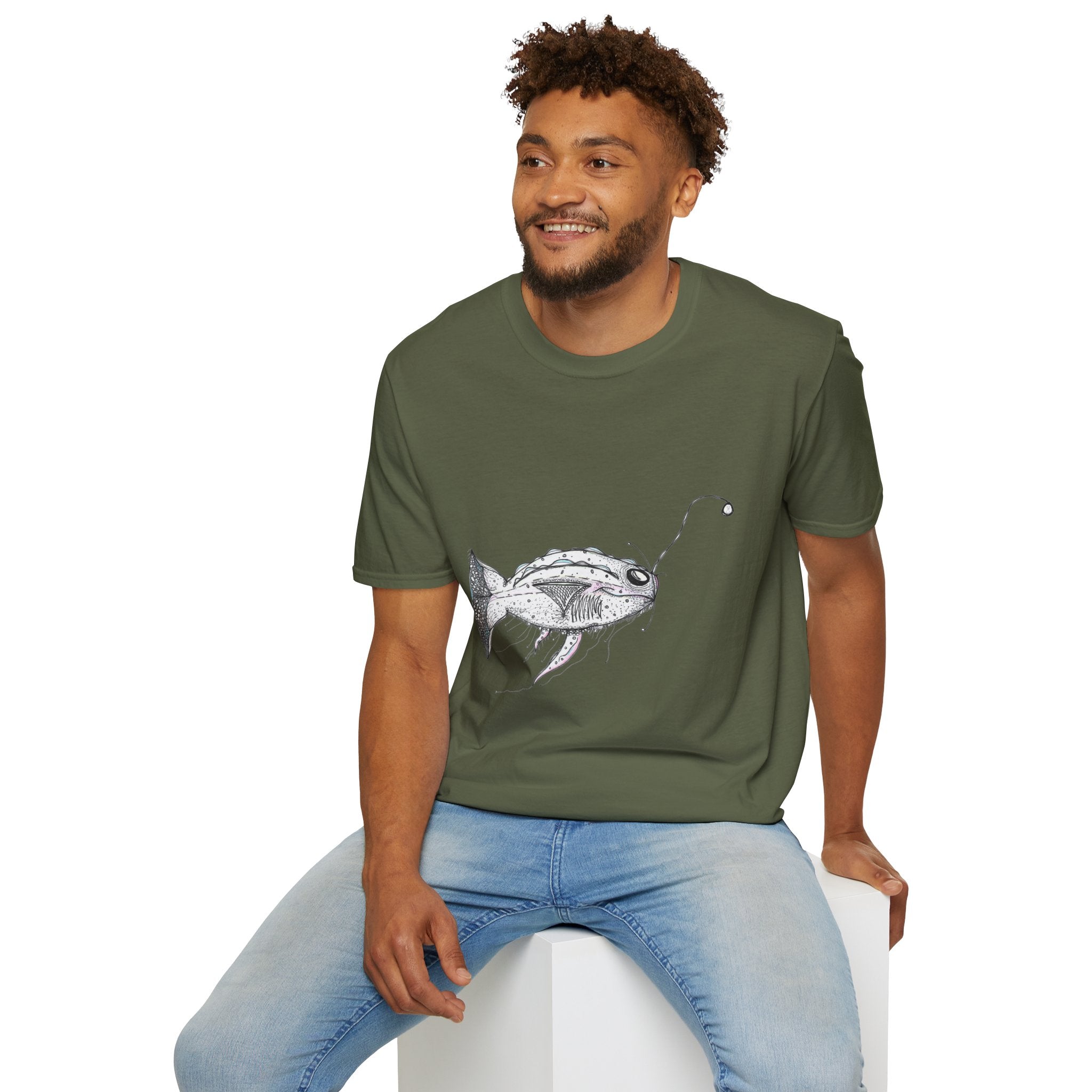 Fishing Adventure by Feral Wife - Unisex Softstyle T-Shirt