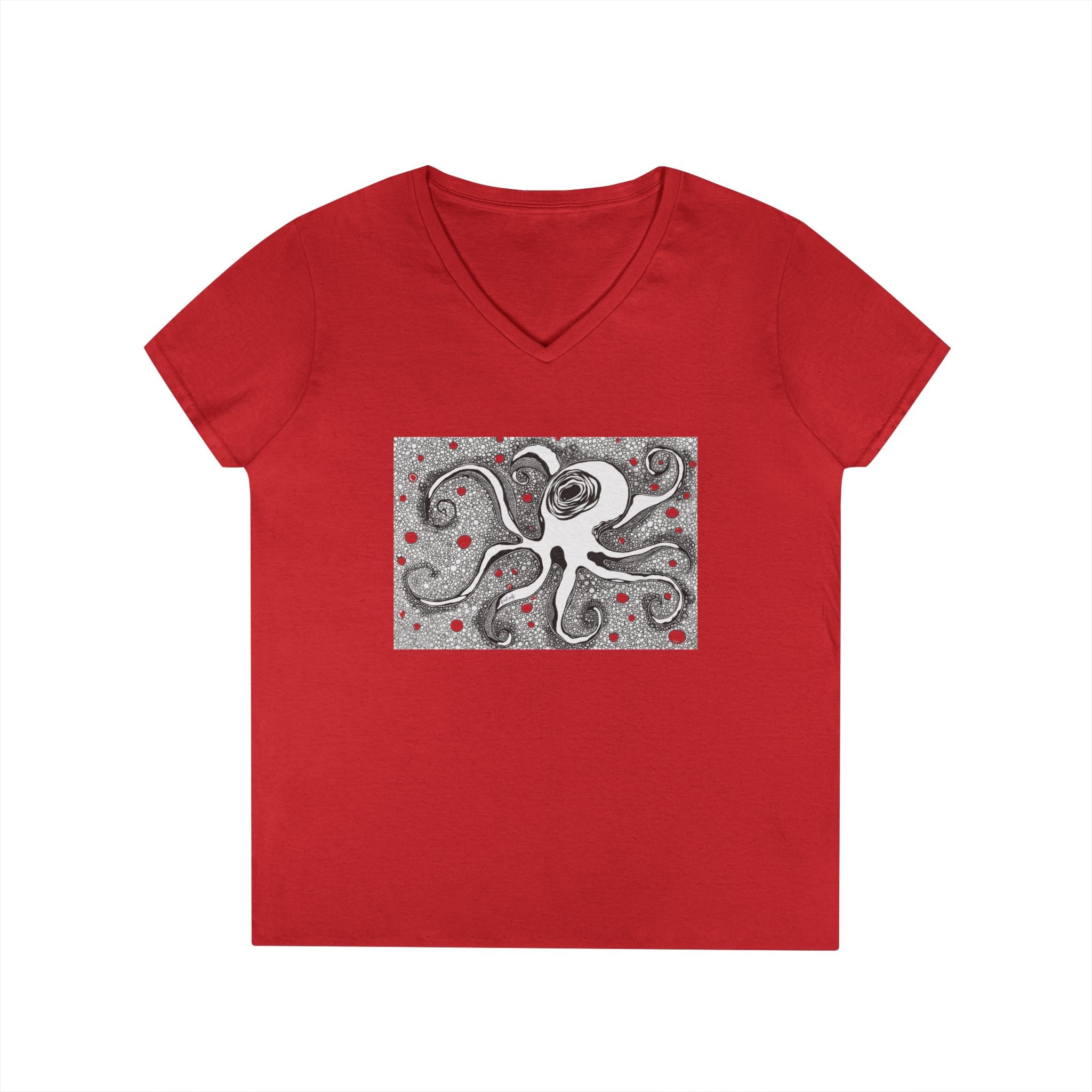 Octopus by Feral Wife - V-Neck T-Shirt