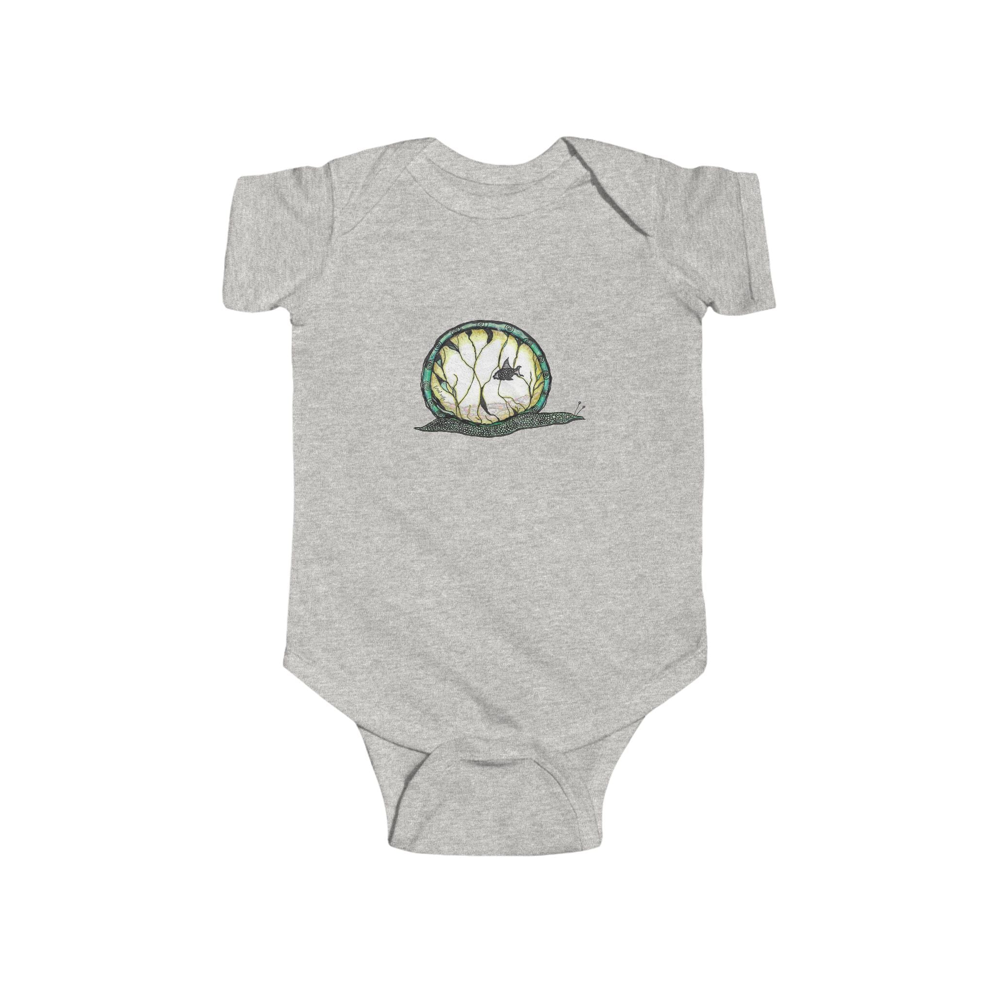 Snailquarium by Feral Wife - Baby Onesie