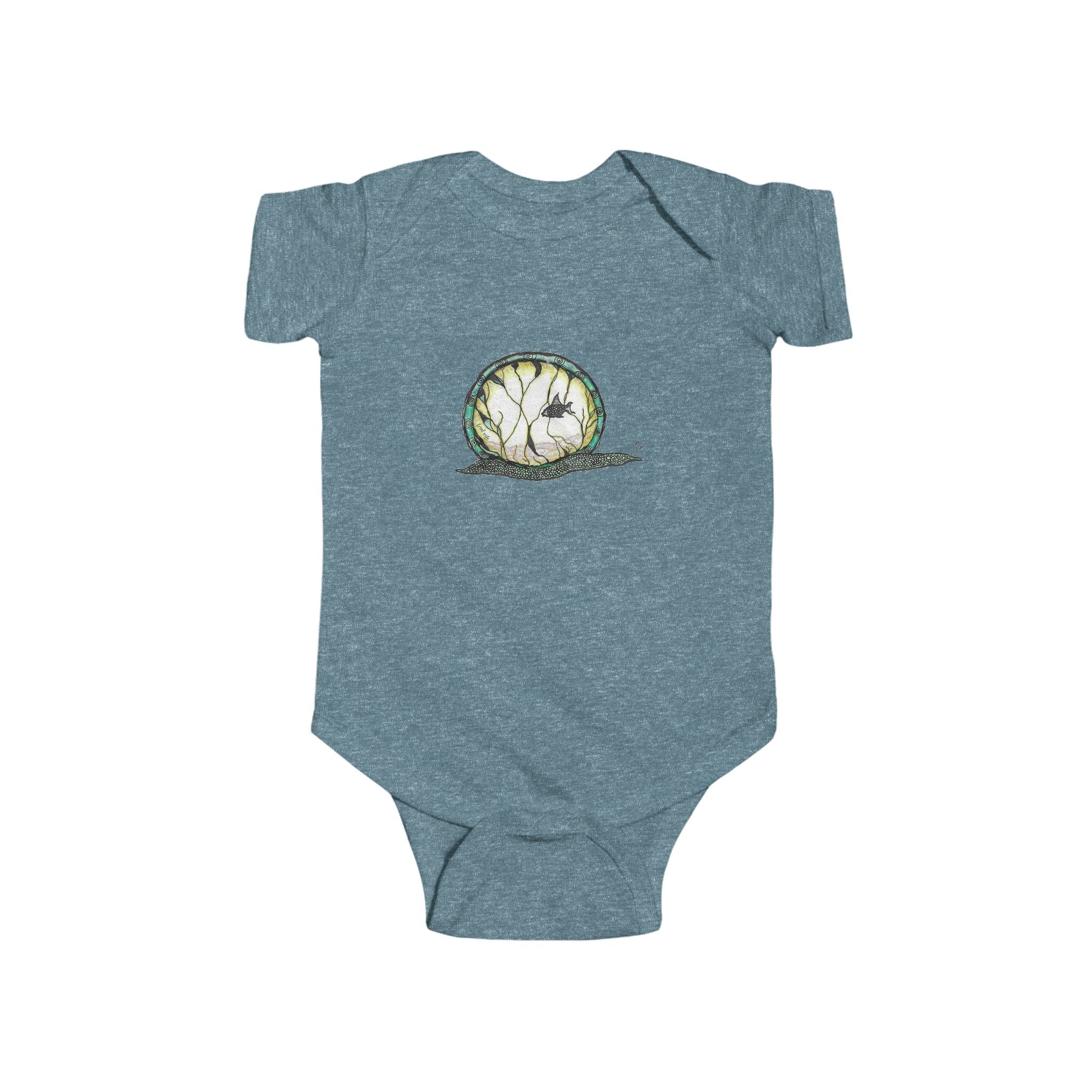 Snailquarium by Feral Wife - Baby Onesie