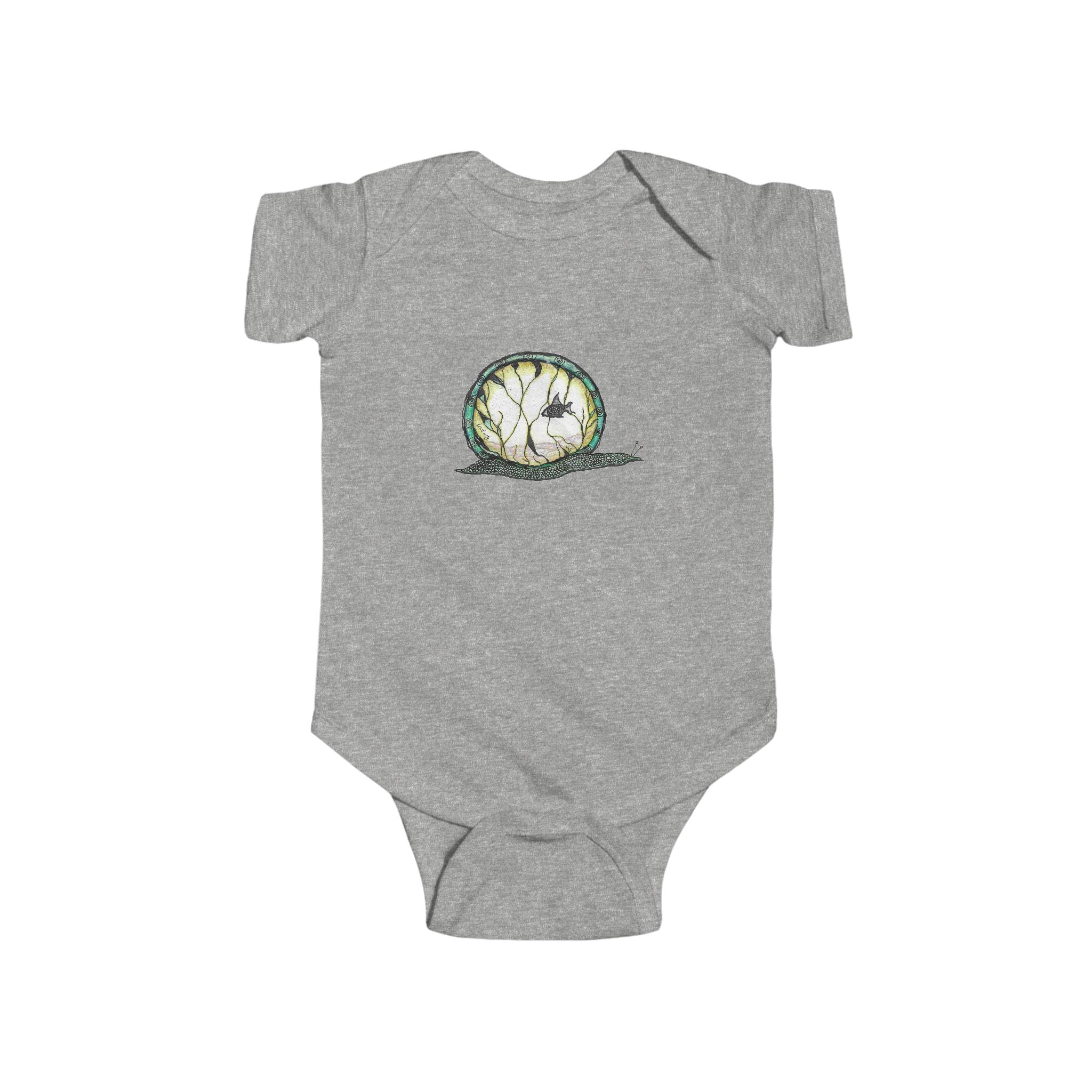 Snailquarium by Feral Wife - Baby Onesie