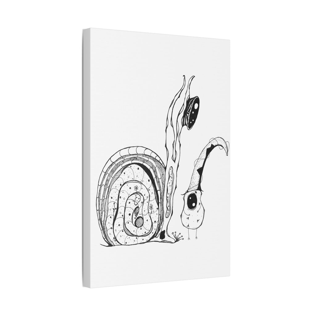Friends - Line Art Canvas — Minimal Black & White Stretched Print