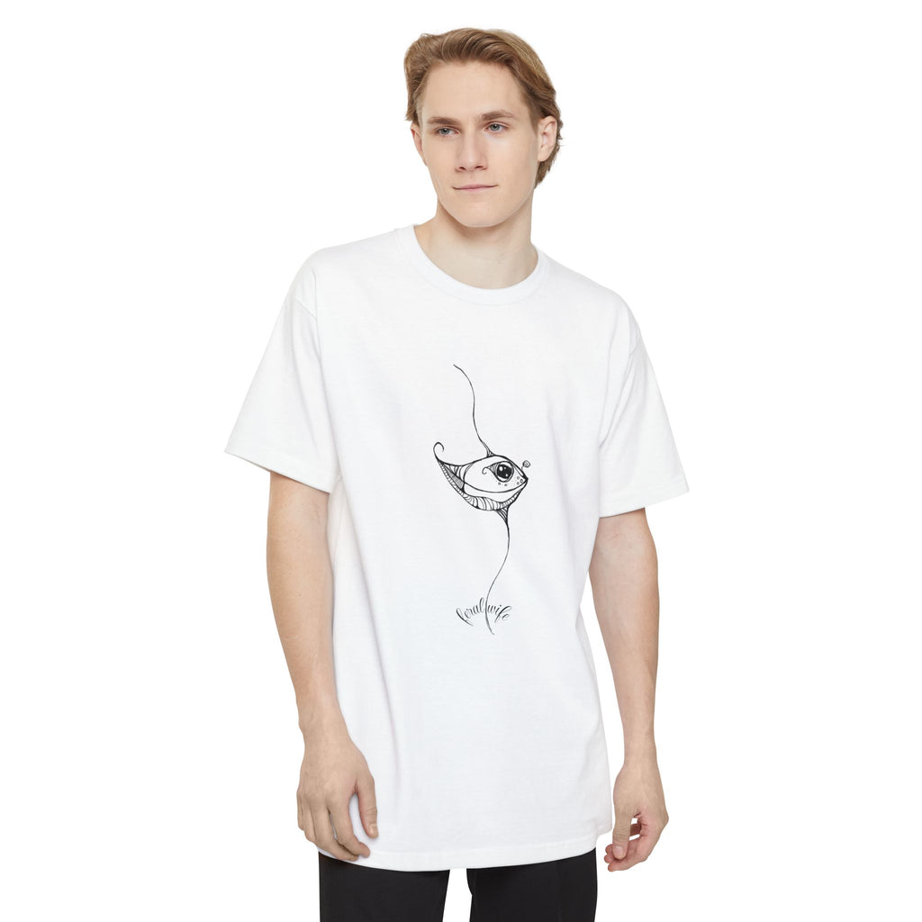 Pretty Phish by Feral Wife — Big & Tall Hand-Drawn Ocean Art Tee