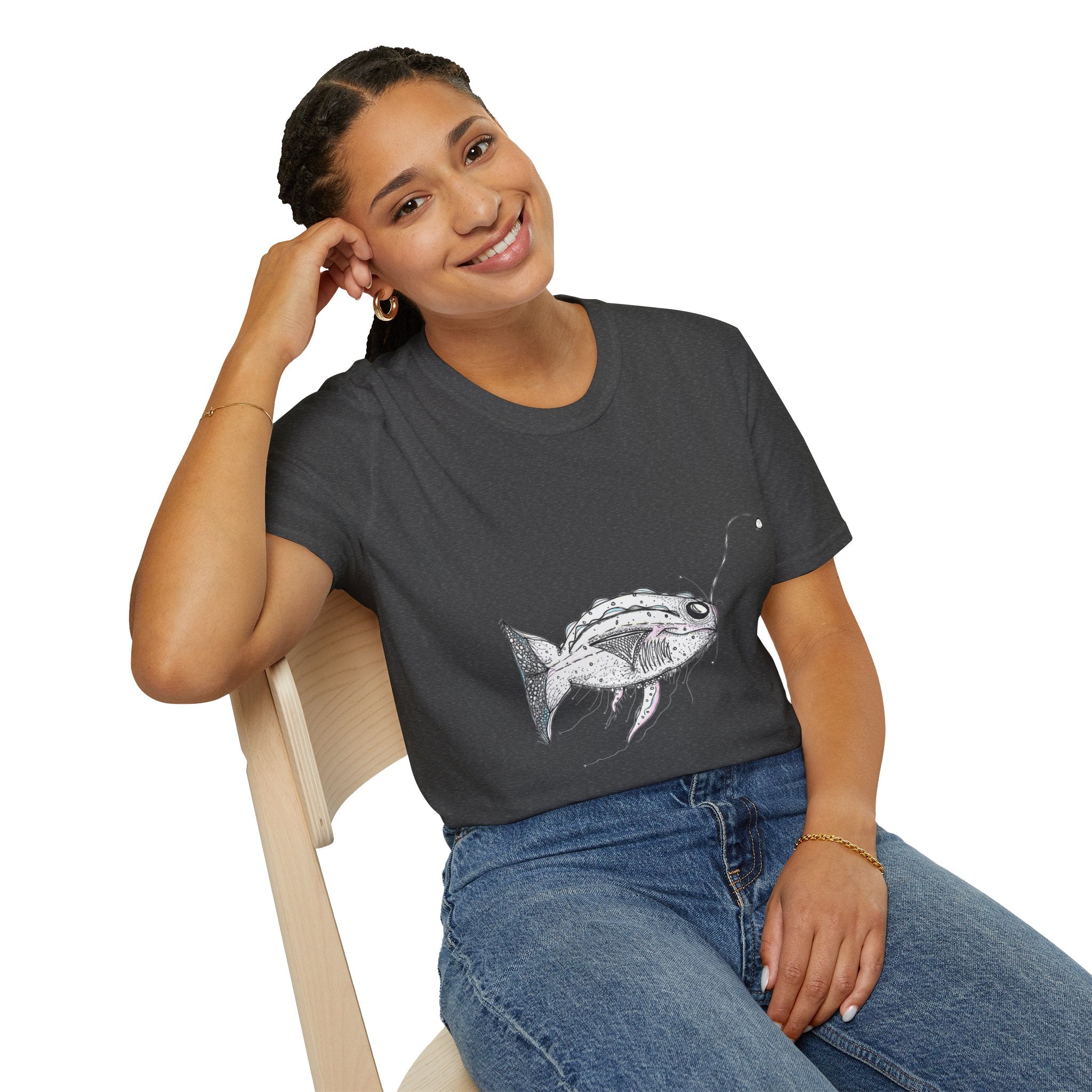 Fishing Adventure by Feral Wife - Unisex Softstyle T-Shirt