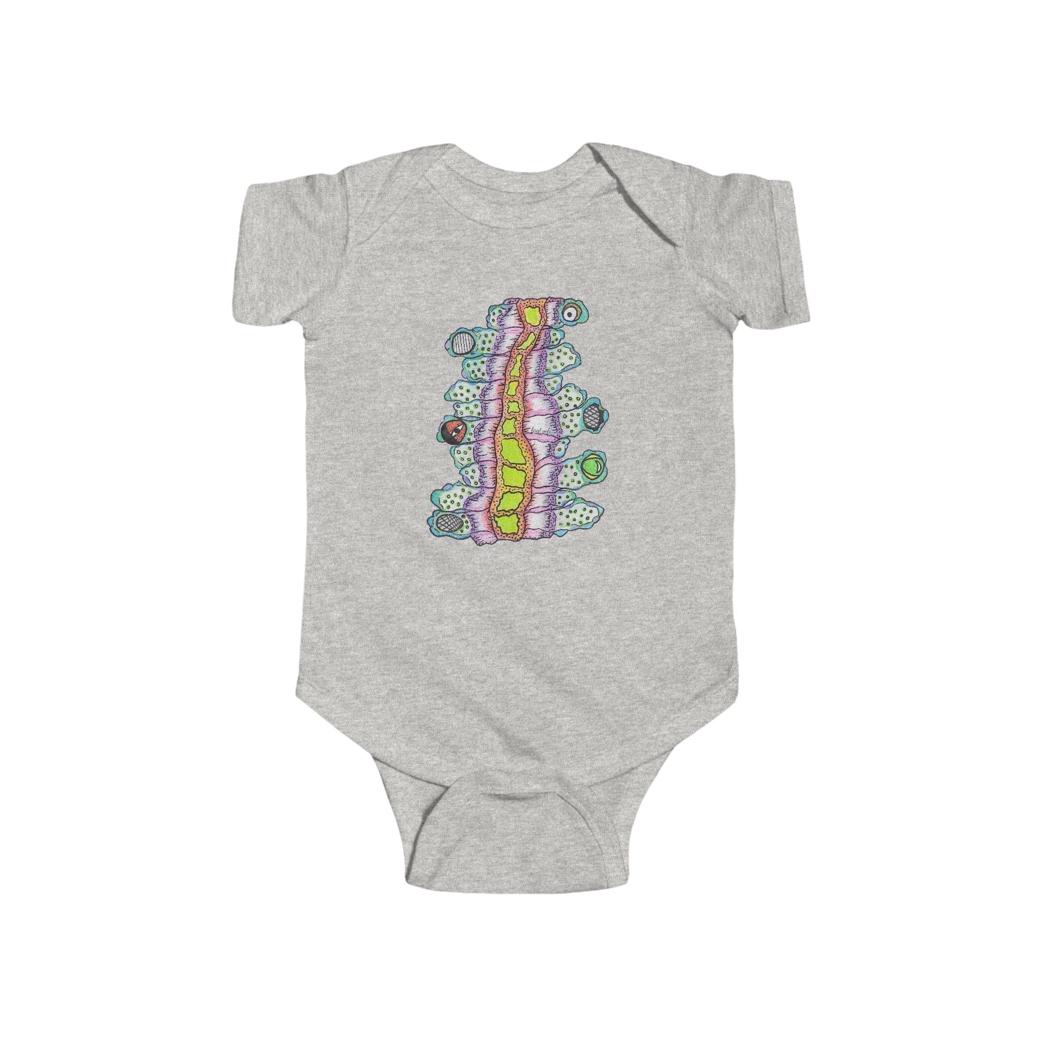 Floyd the Stomach Monster by Feral Wife - Infant Onesie