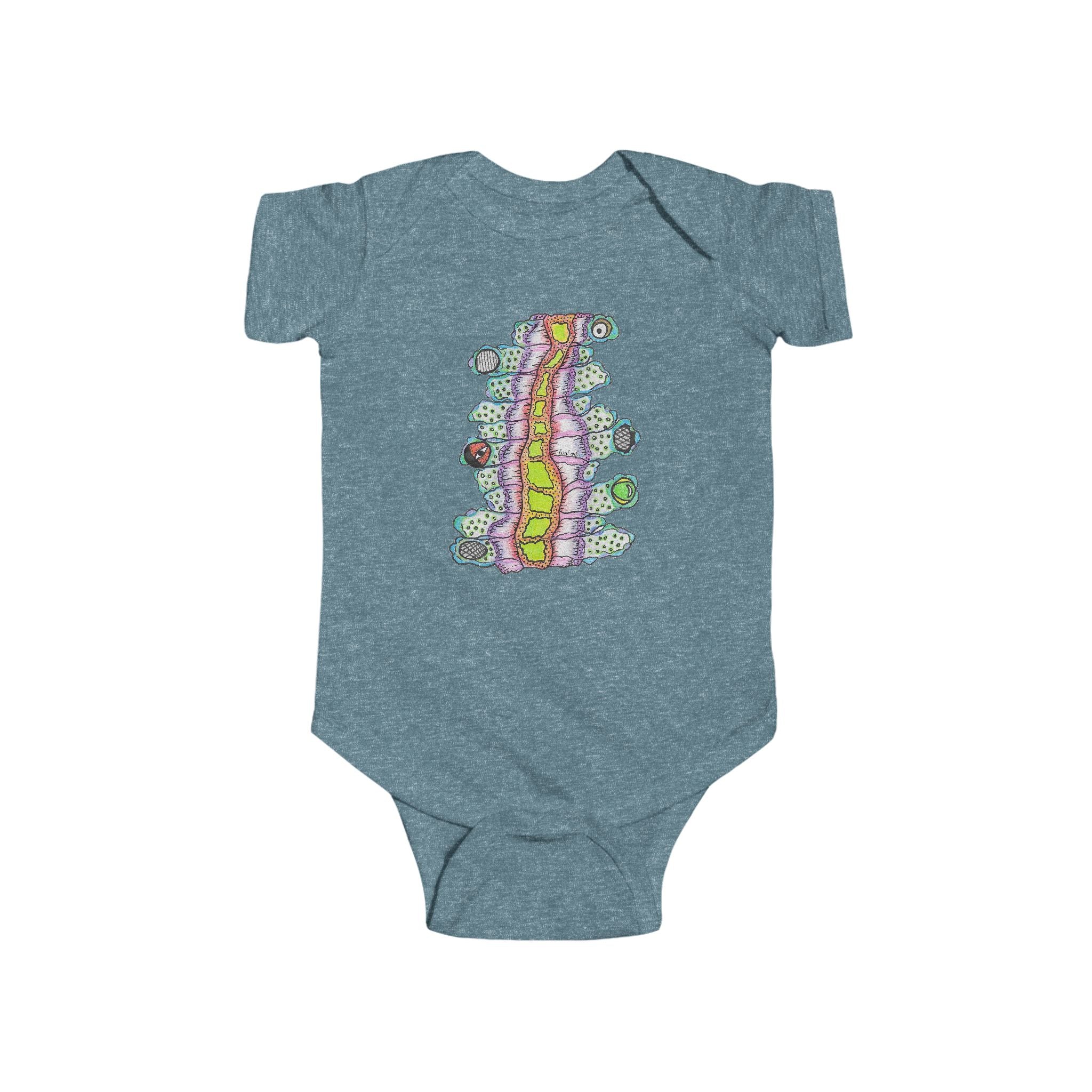 Floyd the Stomach Monster by Feral Wife - Infant Onesie