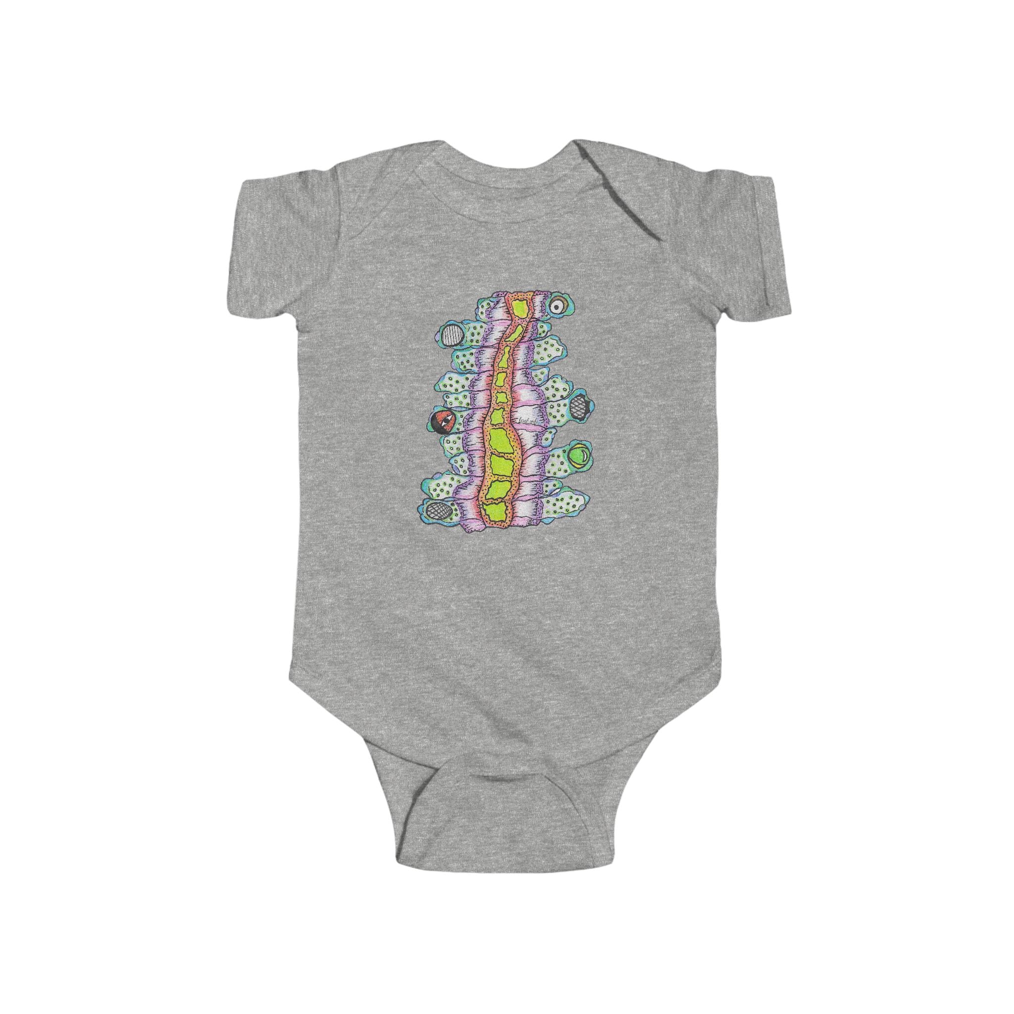 Floyd the Stomach Monster by Feral Wife - Infant Onesie