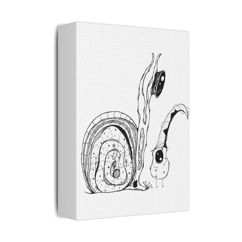 Friends - Line Art Canvas — Minimal Black & White Stretched Print