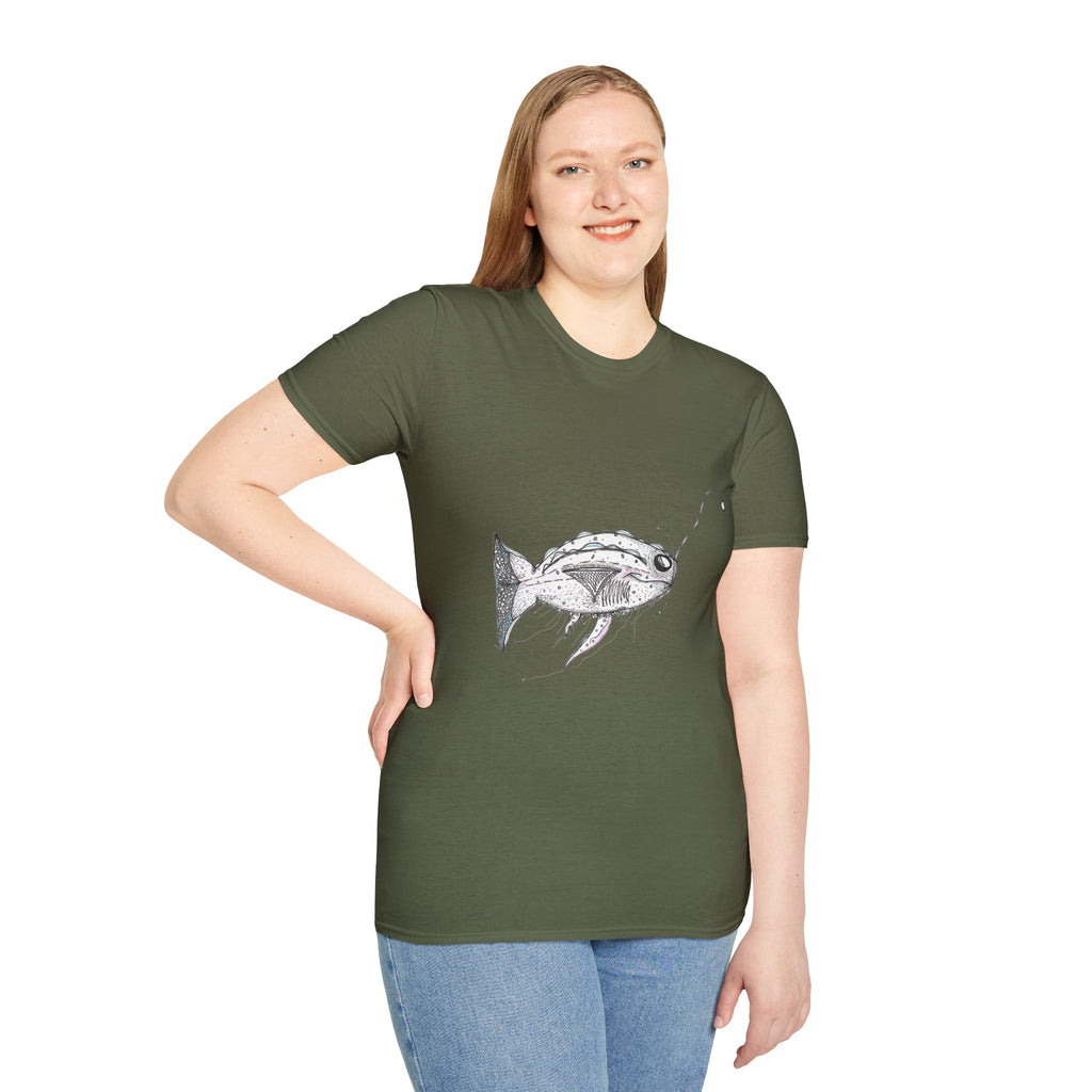 Fishing Adventure by Feral Wife - Unisex Softstyle T-Shirt