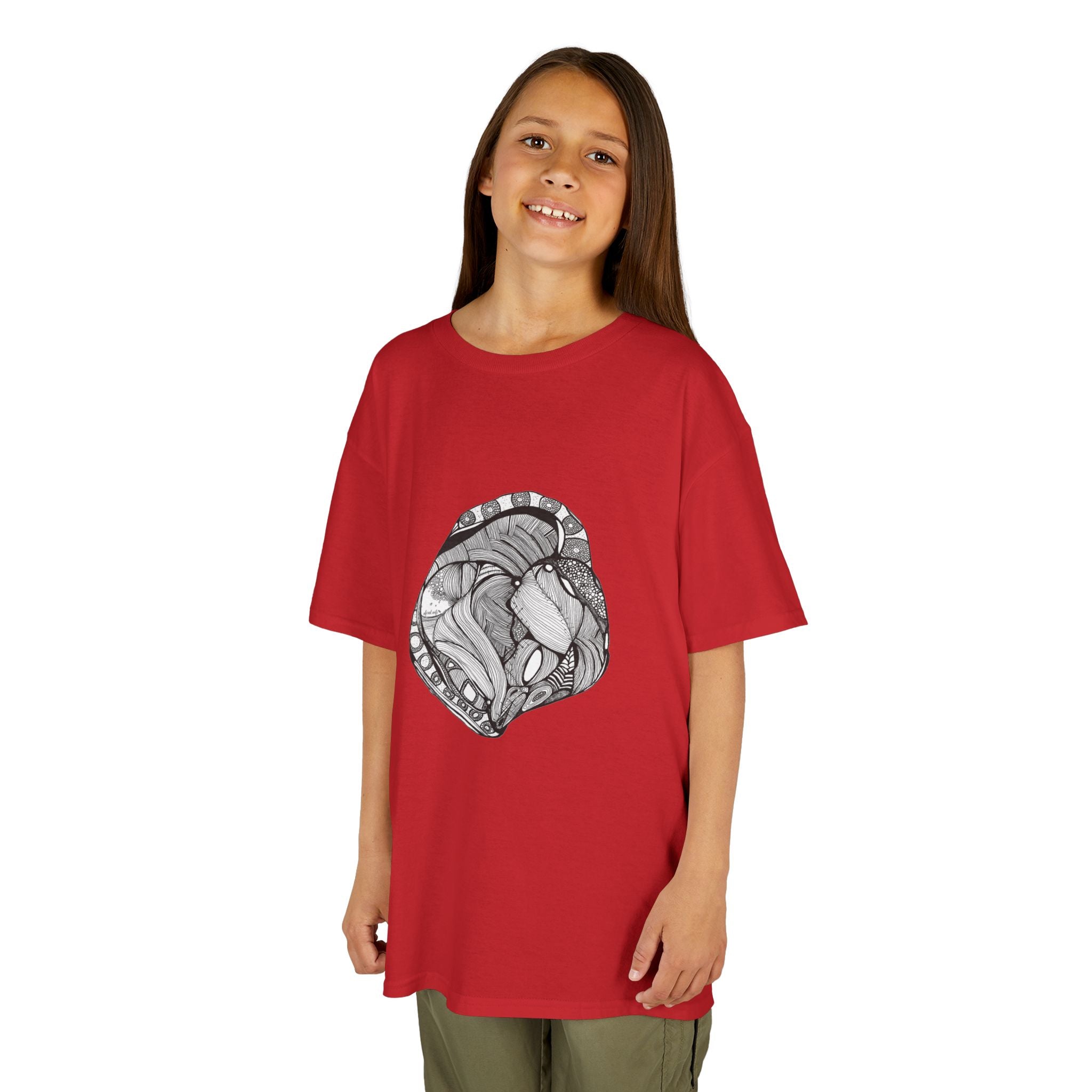 Heart by Feral Wife – Youth Semi-Fitted Style T-Shirt