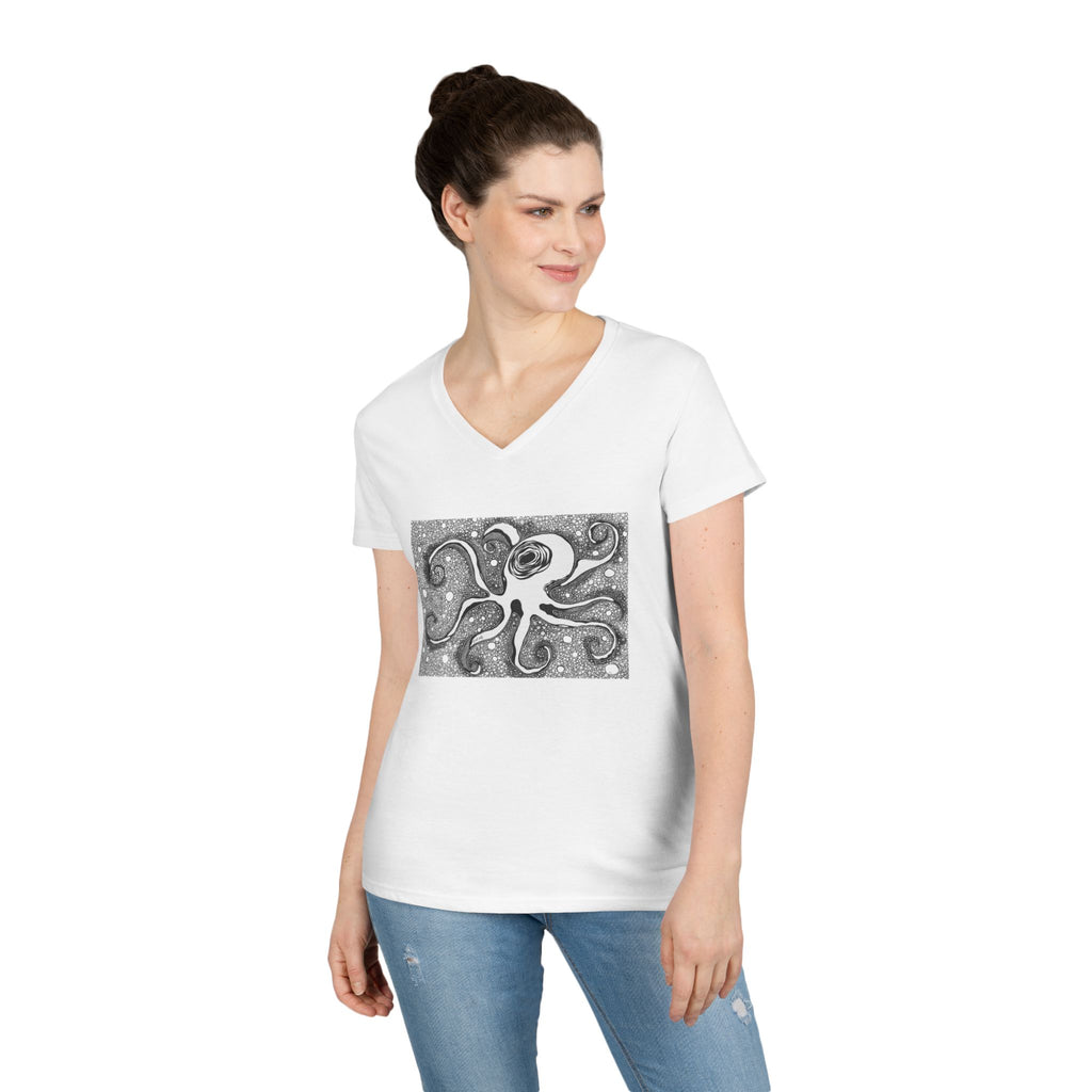 Octopus by Feral Wife - V-Neck T-Shirt