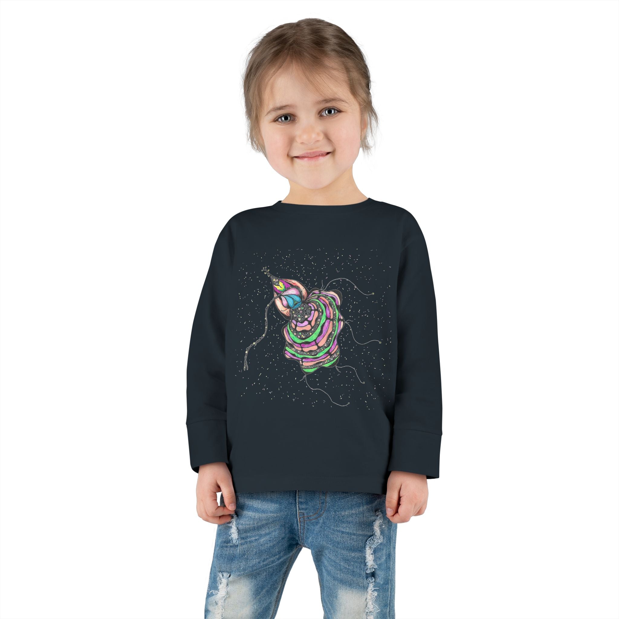 Sea Creature by Feral Wife - Colorful Toddler Long Sleeve Tee